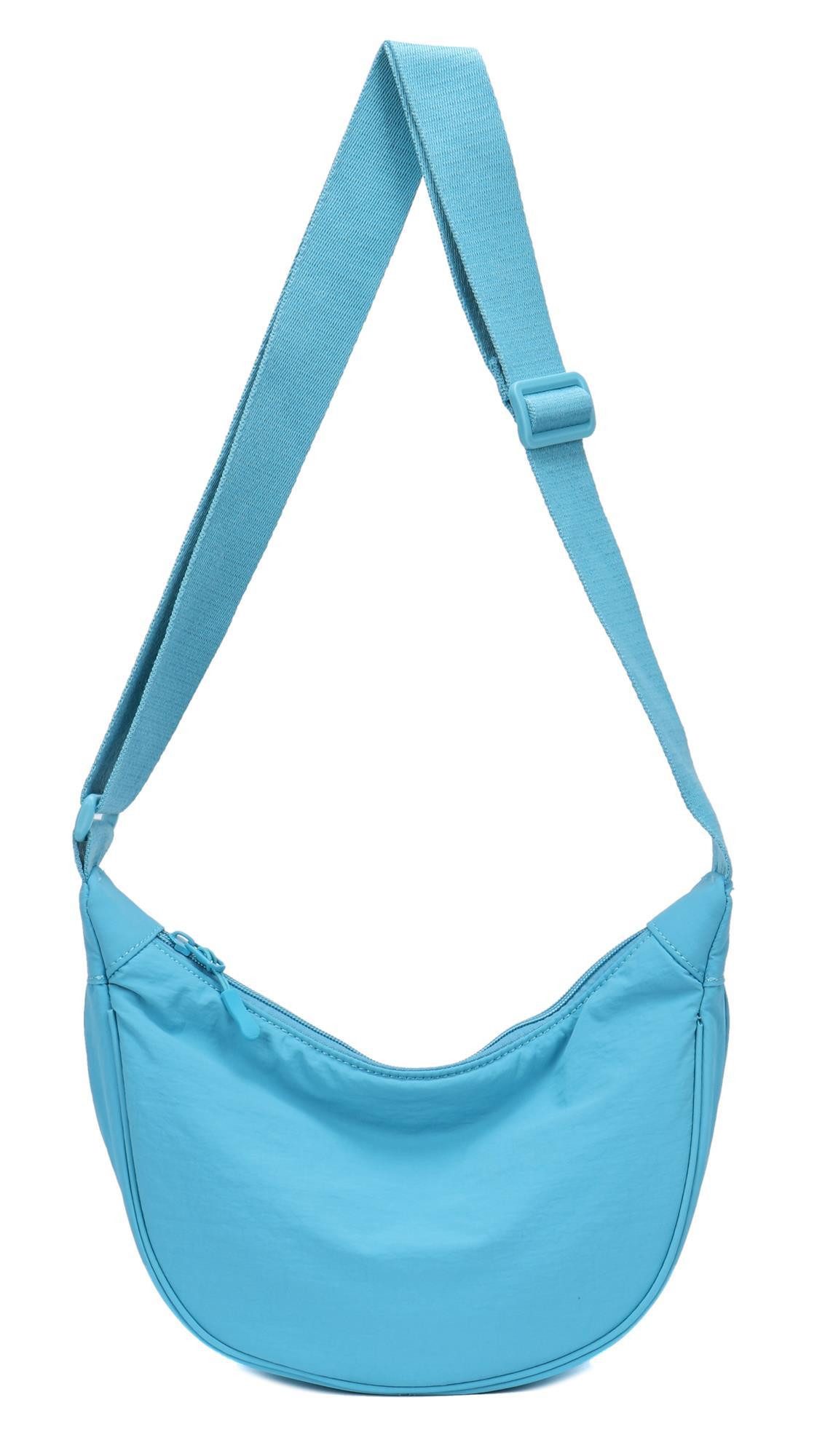 ITALYSHOP24 Schultertasche Damen Tasche Runde Brusttasche MOON Bag CrossBod günstig online kaufen