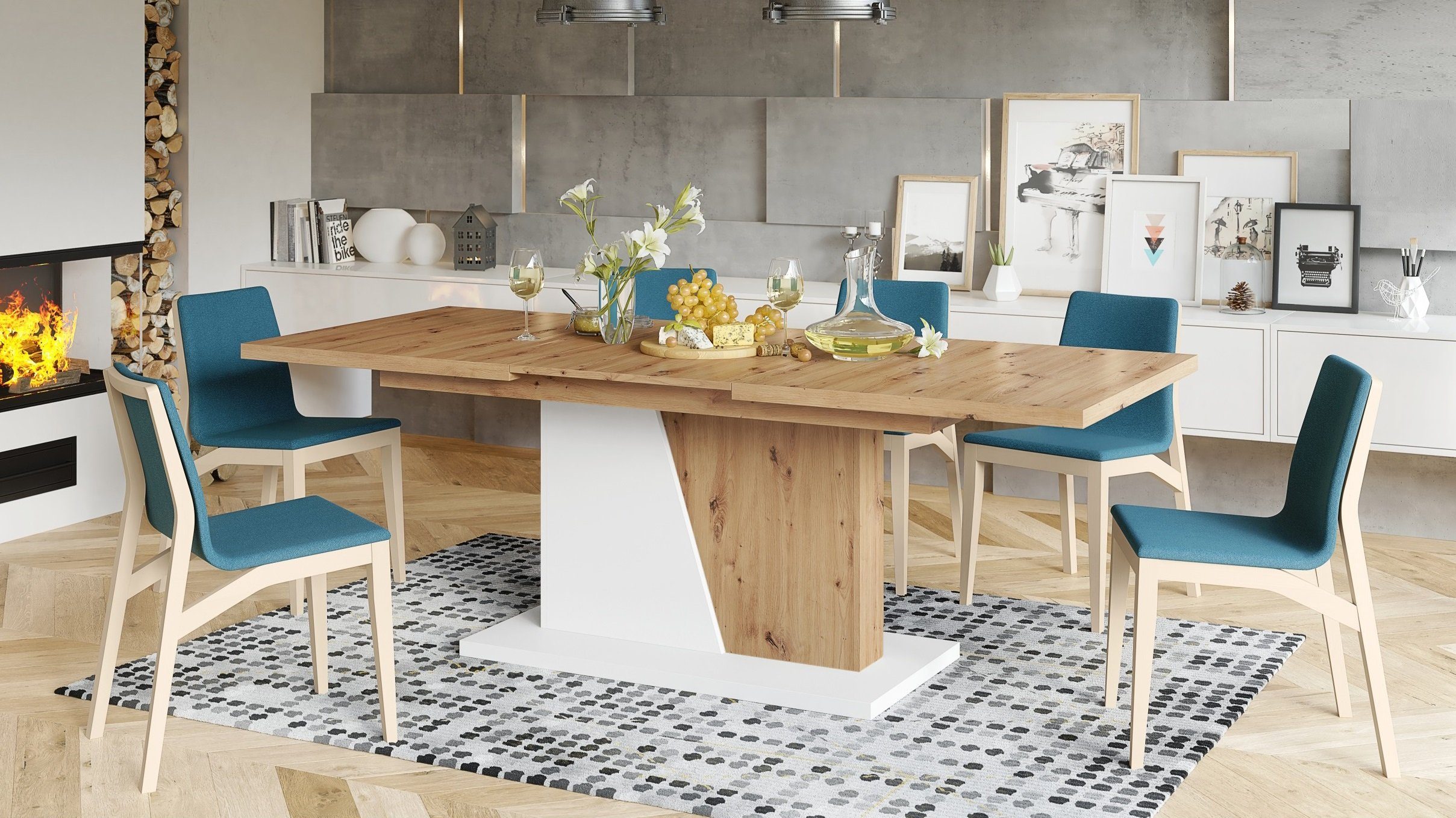 Mazzoni Esstisch Design Noble Noir Tisch günstig online kaufen
