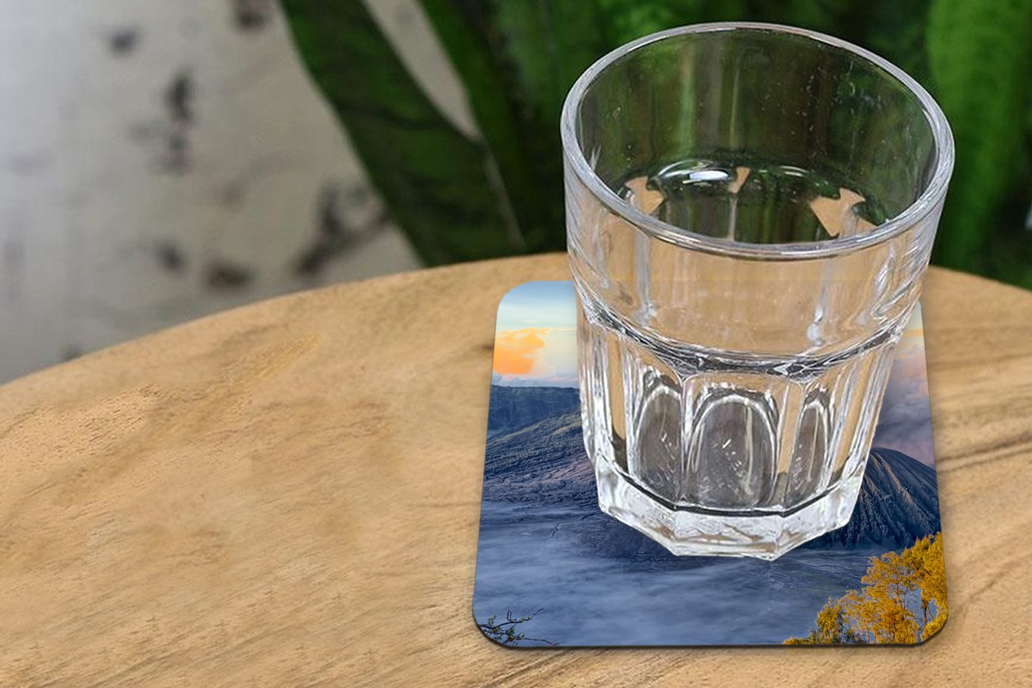 MuchoWow Glasuntersetzer Nebel Gläser, 6-tlg., Untersetzer, für Korkuntersetzer, Tasse Zubehör Tischuntersetzer, Glasuntersetzer, Indonesien, in