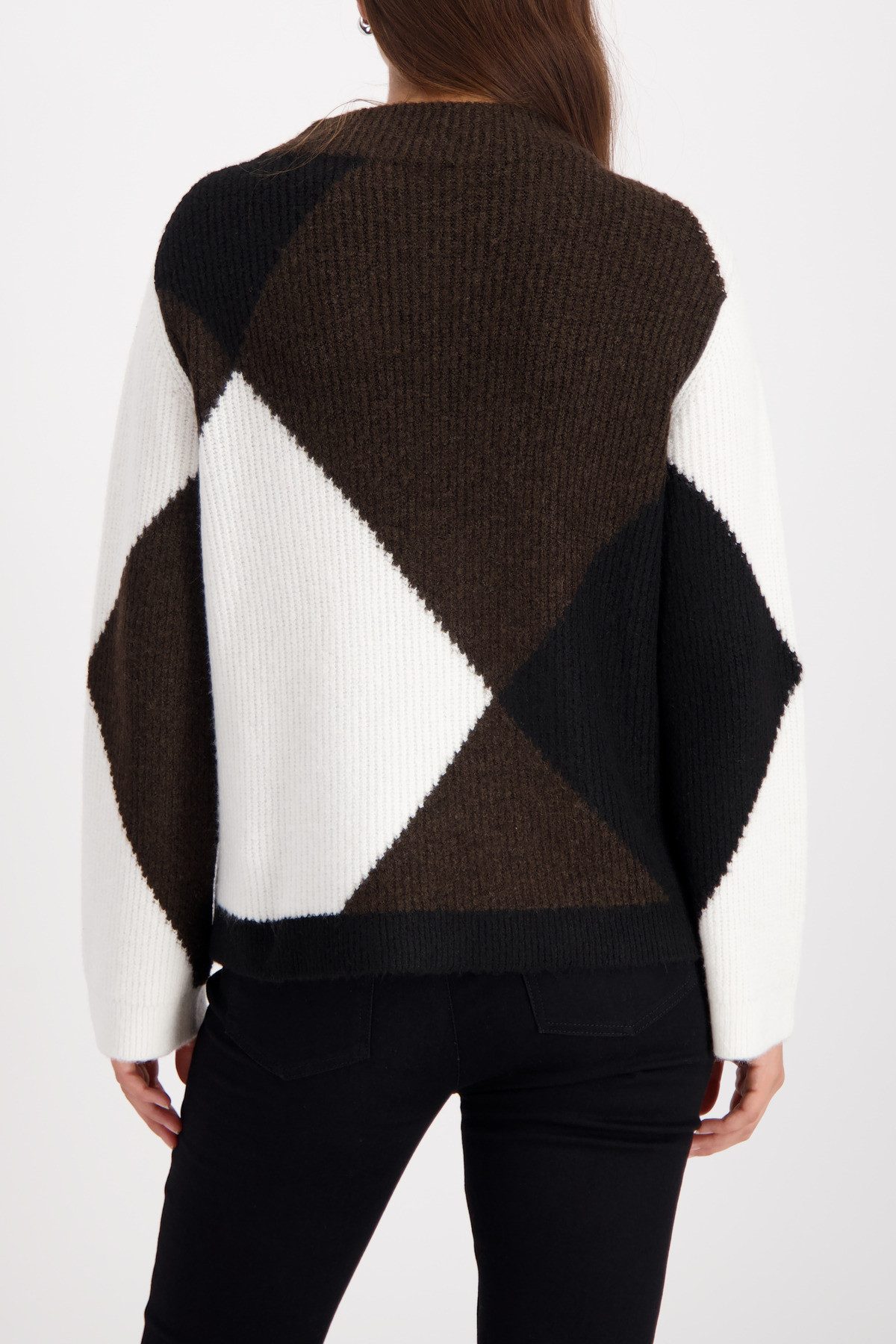 Monari Strickpullover Regular fit mit Rundhalsausschnitt günstig online kaufen