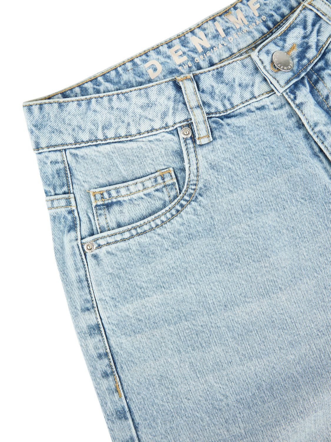 DENIMFY Relax-fit-Jeans Damen Jeanshose DFDana Wide Leg Fit Denimhose aus 100% Baumwolle