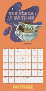 Star Wars Wandkalender The Mandalorian Kalender 2024 GROGU Baby Yoda