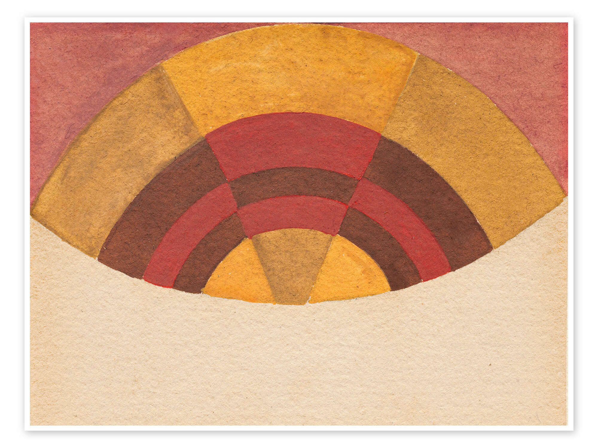 Posterlounge Wandbild Halbkreis, 1917, Sophie Taeuber-Arp, erhältlich als Poster, Leinwandbild, Wandsticker oder Acrylglasbild