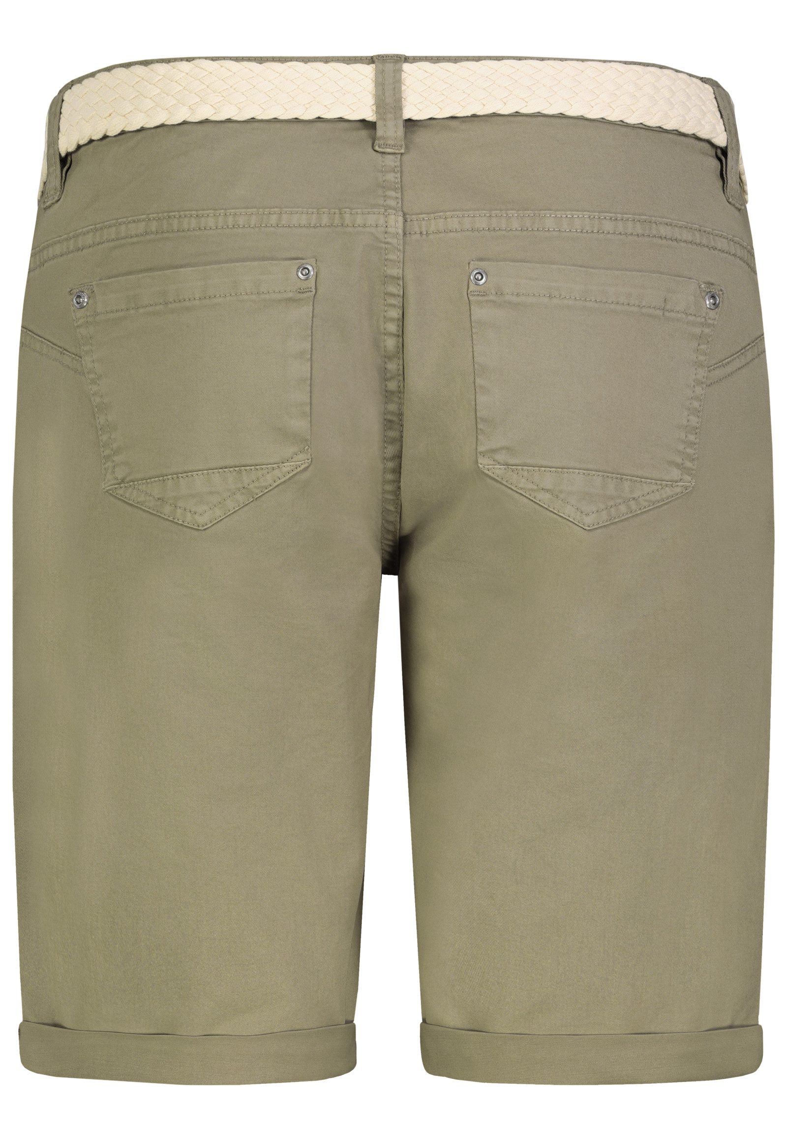 SUBLEVEL Bermudas Damen Short Bermuda kurze Hose Sommer Chino Stoff Hose mit Gürtel