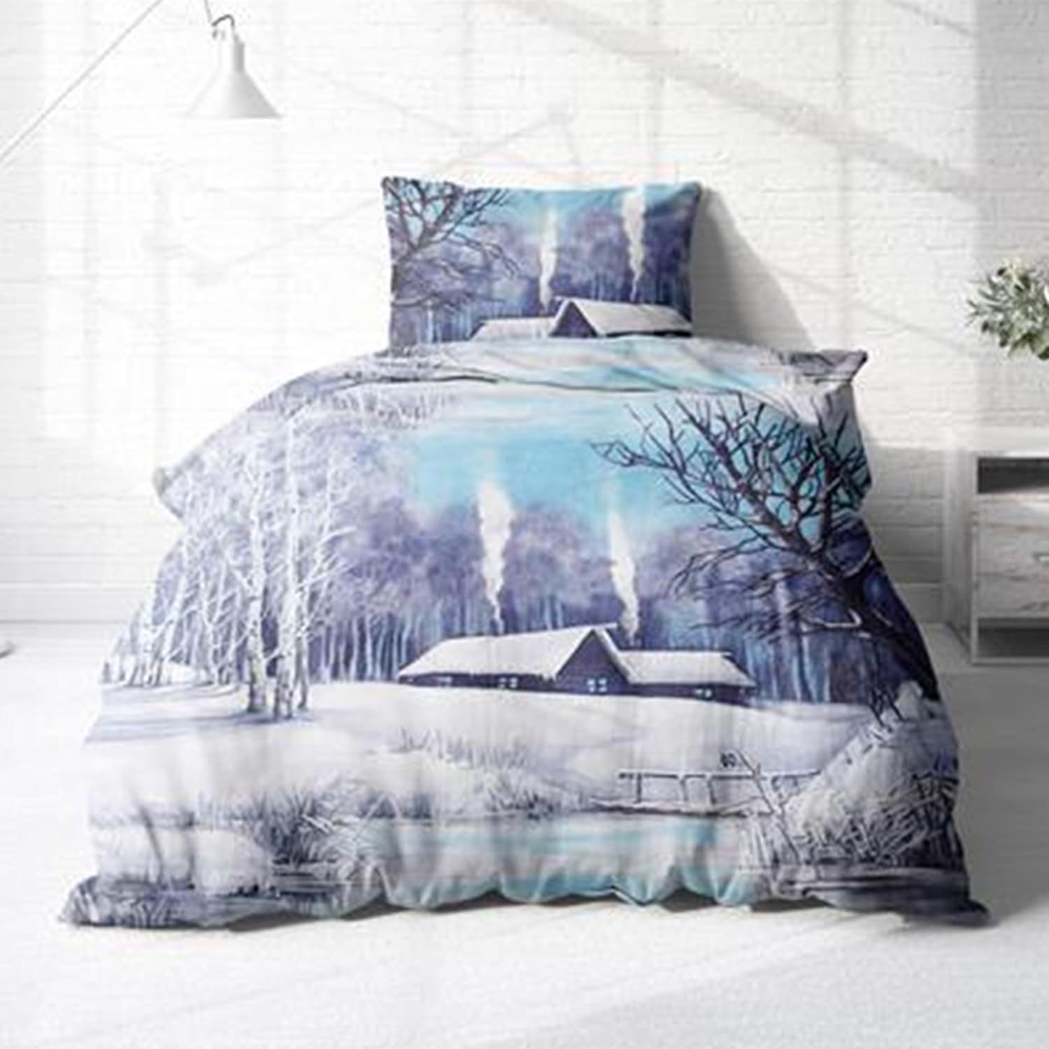 Träumschön Bettwäsche Set Premium Biber 135x200 oder 155x220, Biber, 2 teilig, mit Reißverschluss, 100% Baumwolle, kuschelig warm im Winter