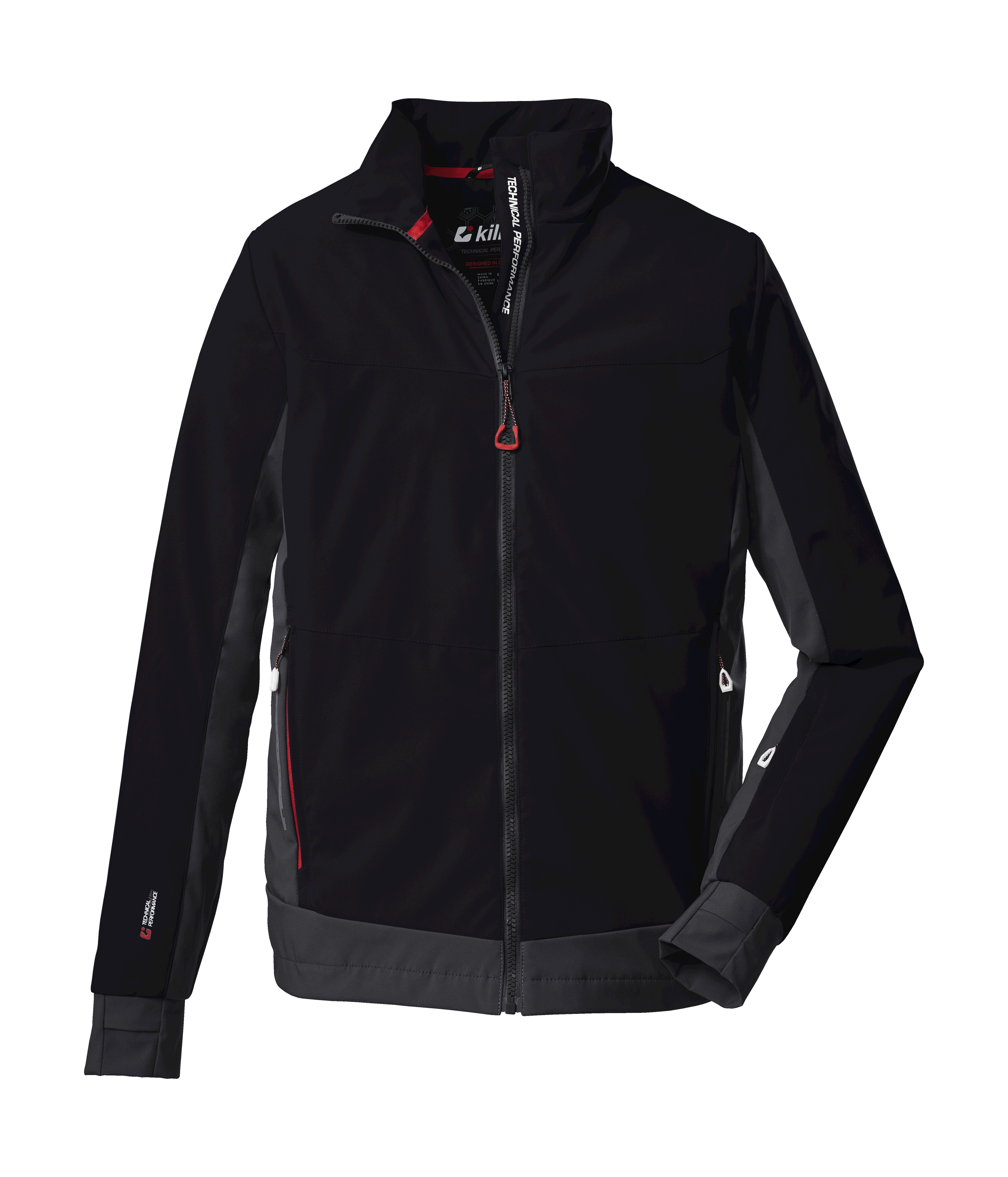 Killtec schwarz SFTSHLL 89 MN KOW JCKT Softshelljacke