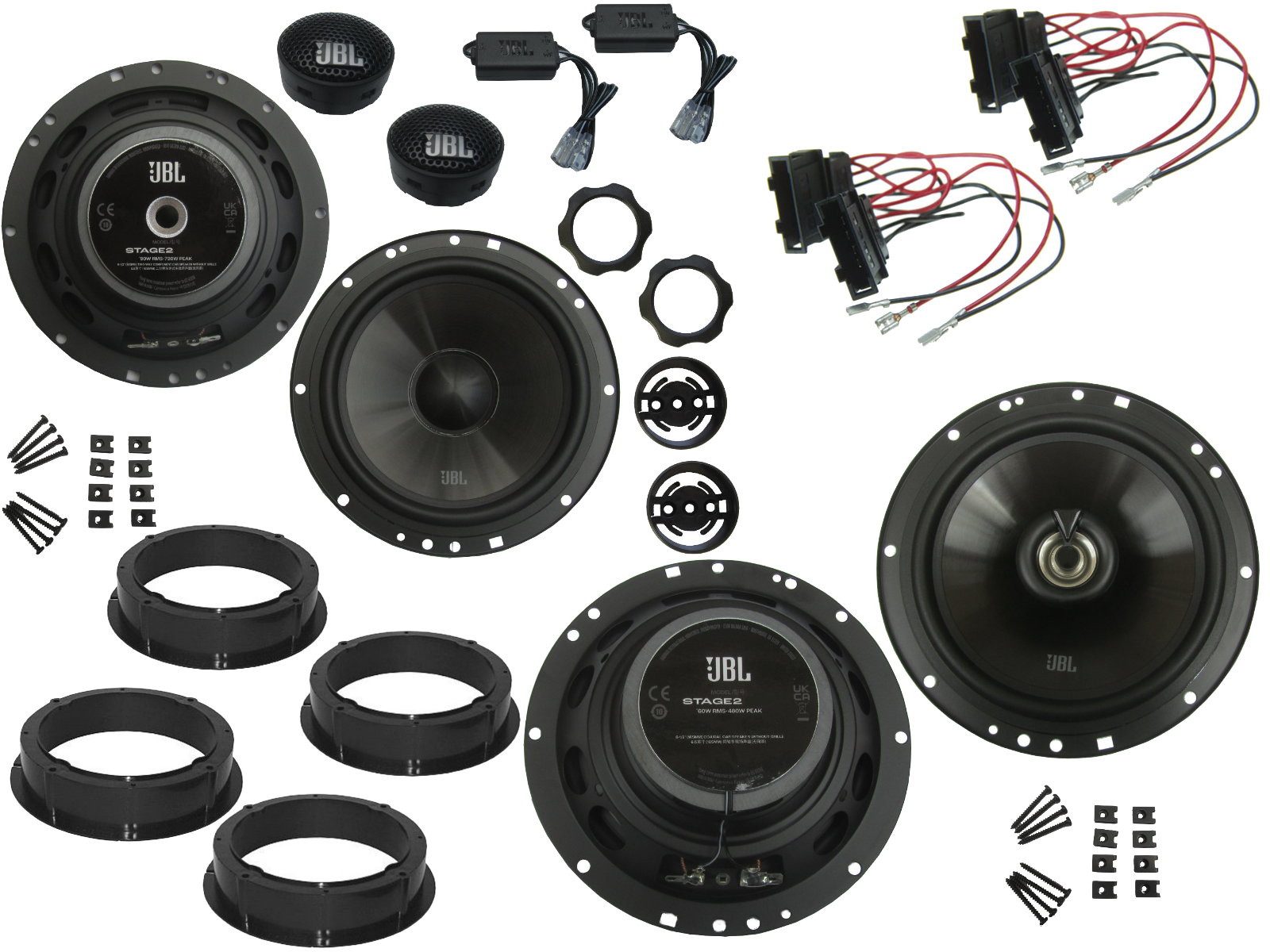 DSX JBL Lautsprecher für Skoda Octavia III Bj 13-20 Tür vorne hinten1200 W Auto-Lautsprecher (150 W)