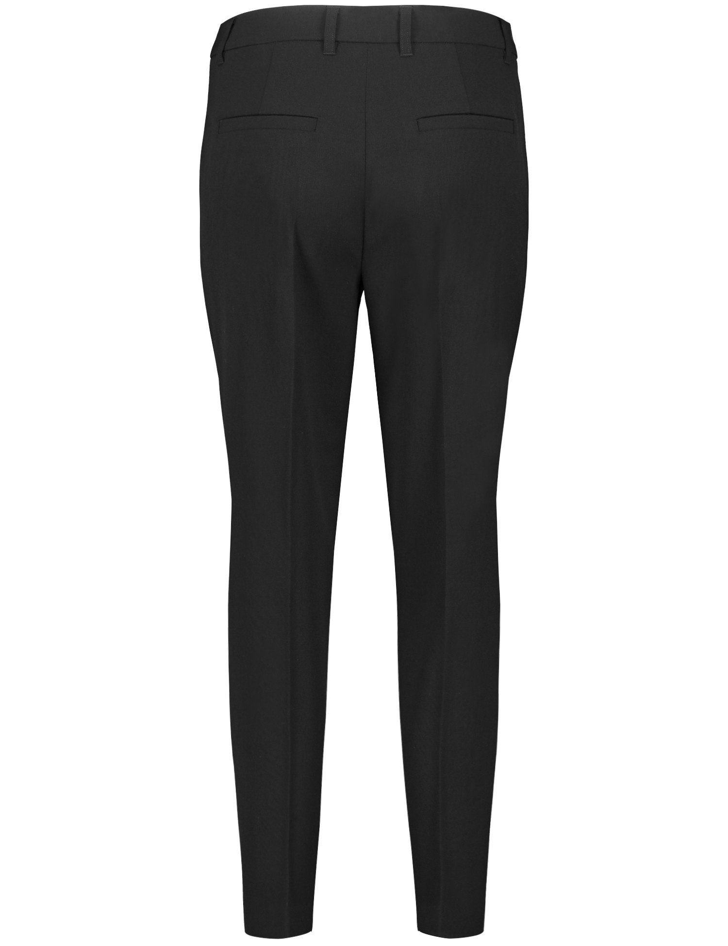 Taifun Stoffhose Knitterarme 7/8 Hose Schwarz Slim