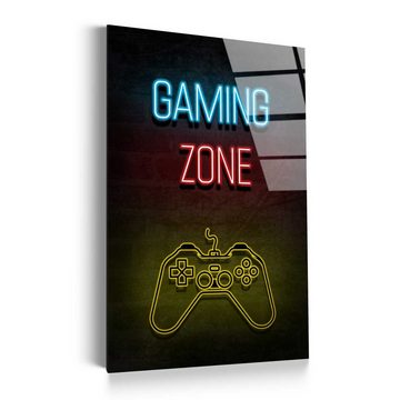 Mister-Kreativ XXL-Wandbild Gaming Zone Controller - Premium Wandbild, Viele Größen + Materialien, Poster + Leinwand + Acrylglas
