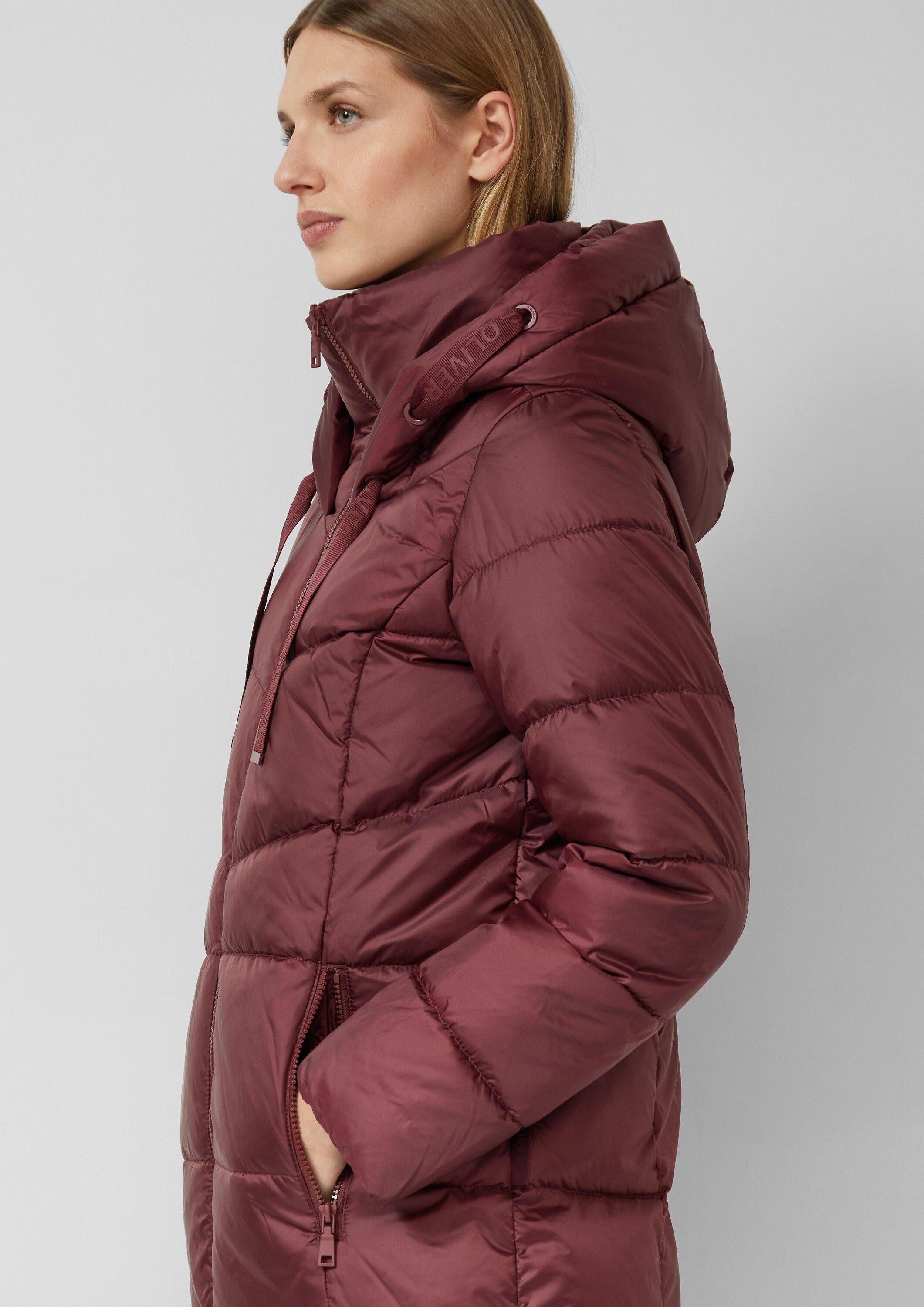 s.Oliver Winterjacke Outdoor-Jacke Steppjacke mit Stehkragen und Kapuze