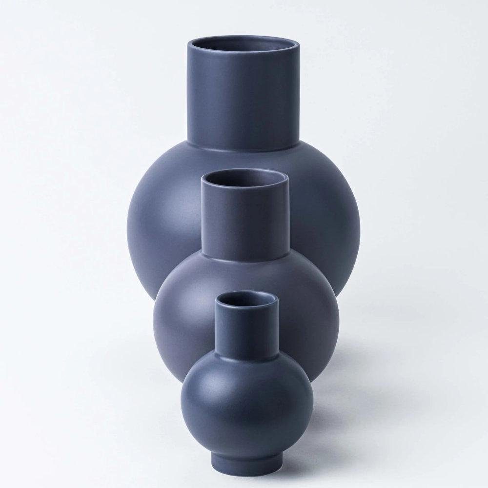 Raawii Dekovase Vase Electric (Small) Blue Strøm