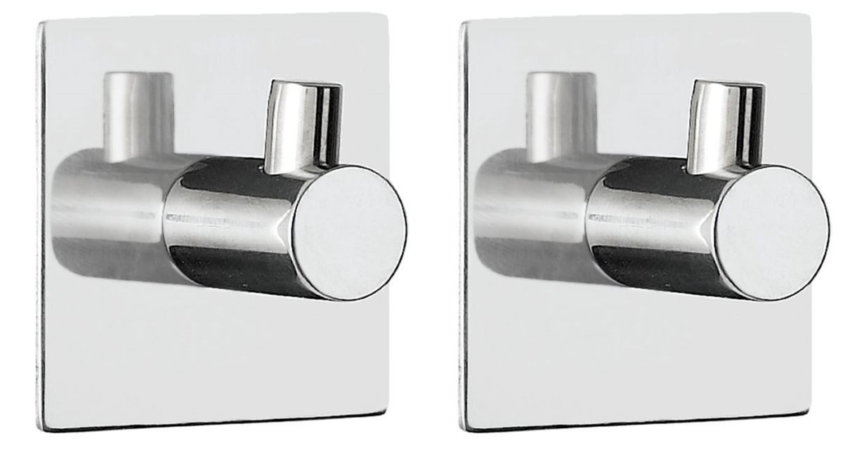 spirella Badaccessoire-Set spirella Haken Meti glänzend 2er Set