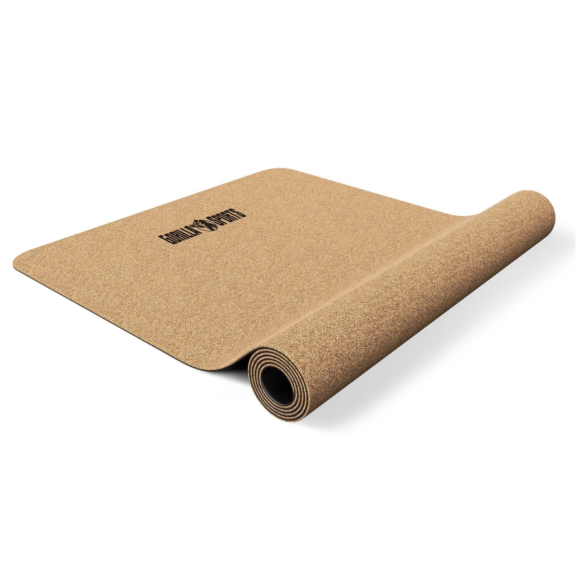 GORILLA SPORTS Yogamatte Extradick 5mm,Rutschfest aus Naturkautschuk,Schadstofffre,Эко-товар (1-St)