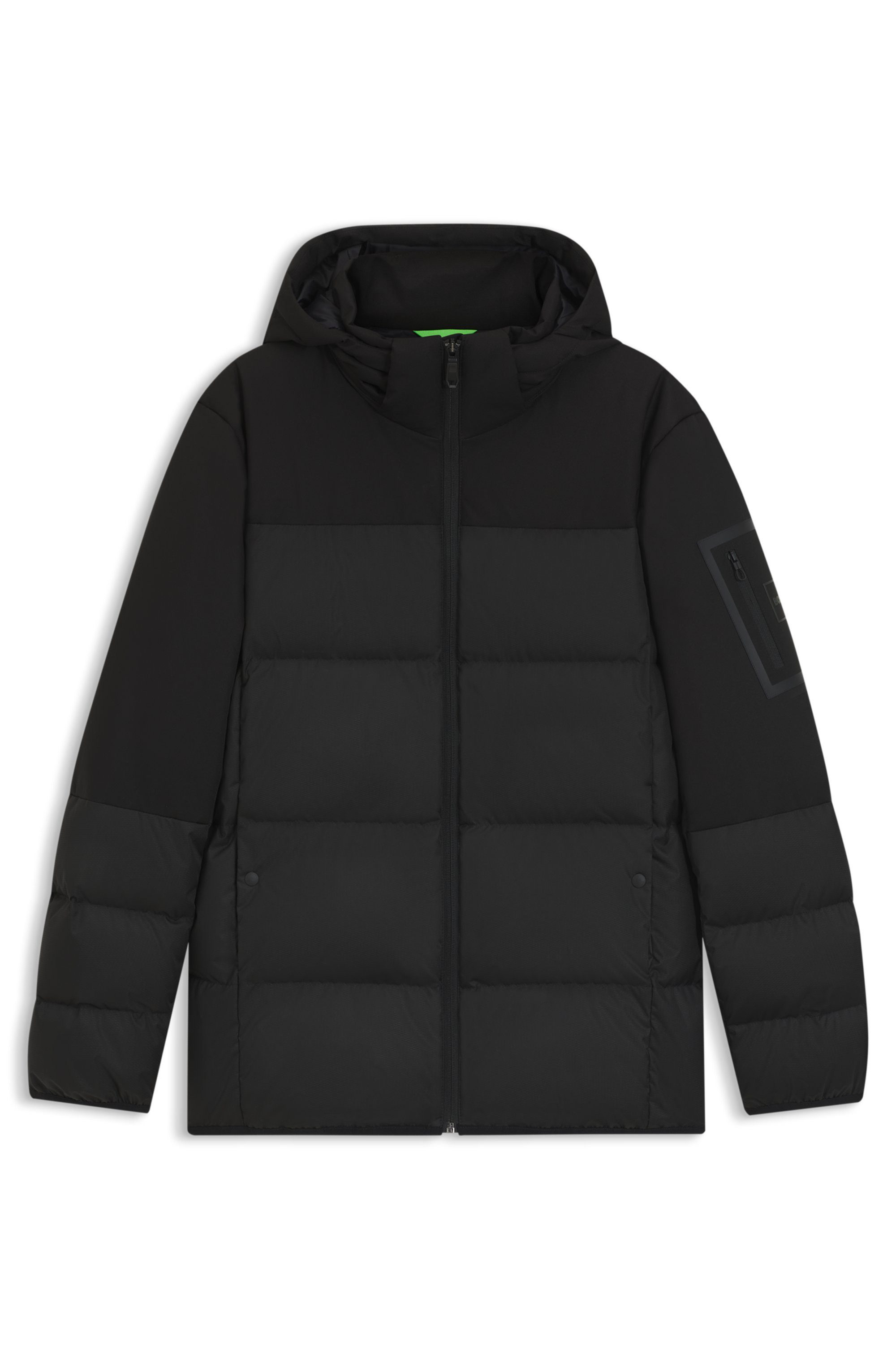 BOSS GREEN Daunenjacke abnehmbare Kapuze, Regular Fit, warm wattiert – Bild 5 von 5