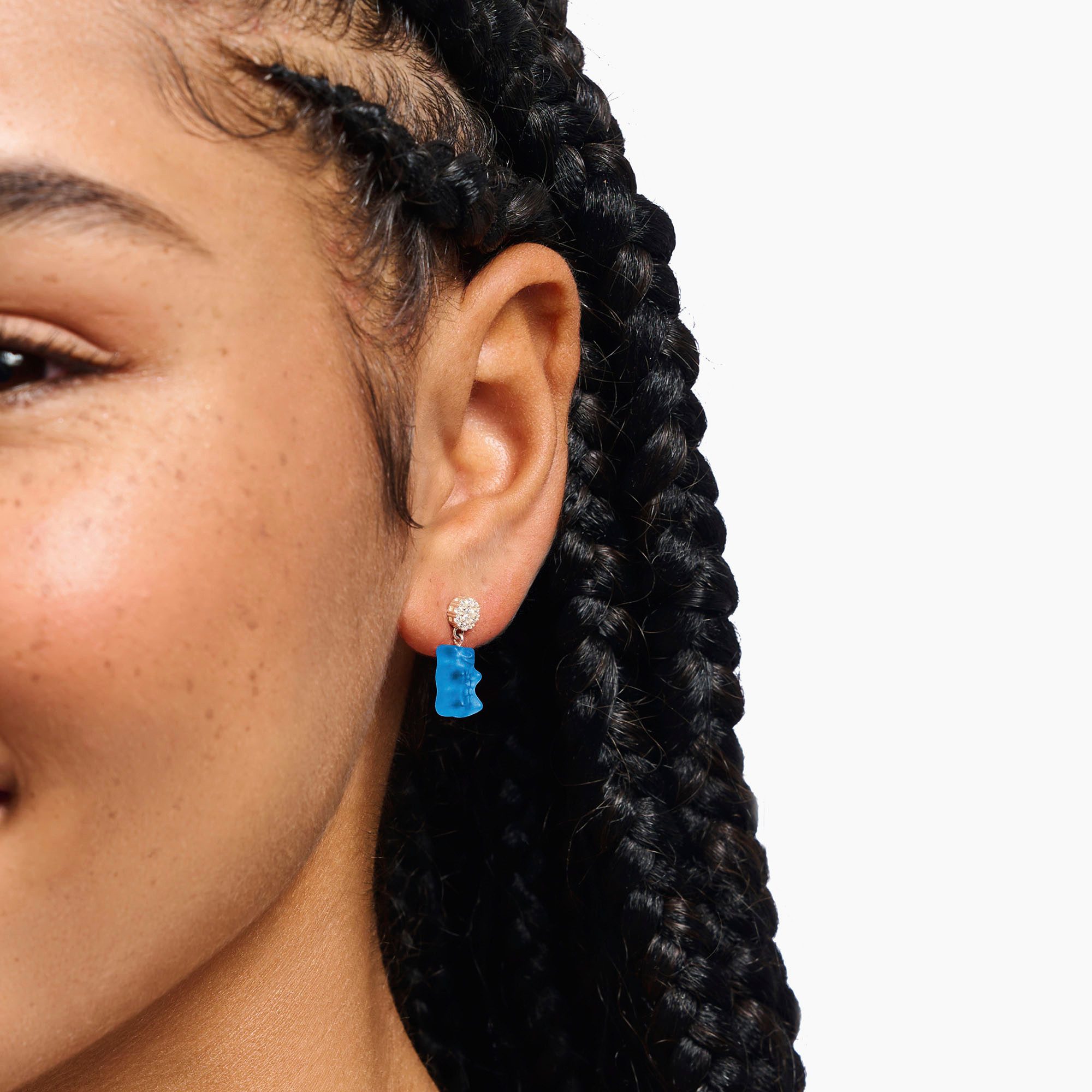 THOMAS SABO Paar Ohrstecker THOMAS SABO x HARIBO: Ohrstecker mit Goldbär, mit Kristallglas, Zirkonia (synth)