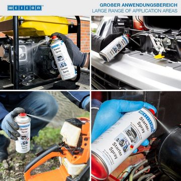 WEICON Starter-Spray, für Diesel- und Benzinmotoren, 400 ml, transparent Starthilfegerät, Für das einfache und sichere Starten von Verbrennungsmotoren