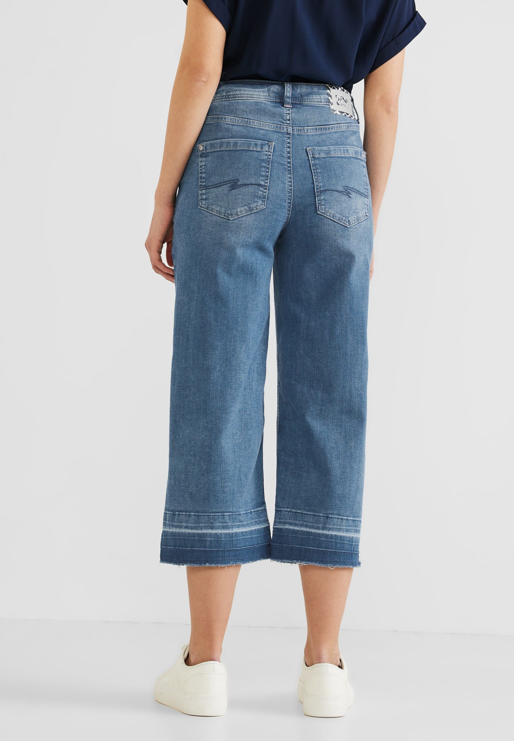 STREET Fit Casual Regular-fit-Jeans ONE Culotte Jeans