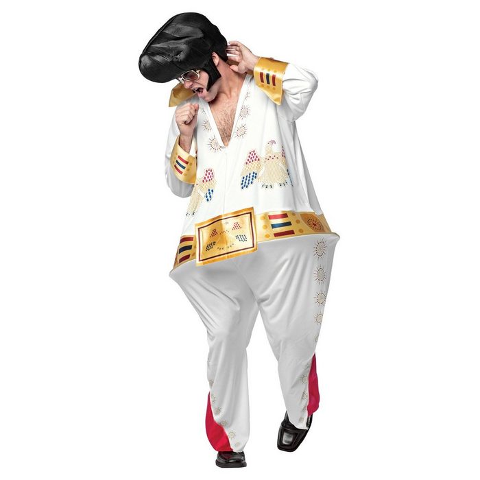 Rast Imposta Kostüm Dicker Rockstar Witziger Fatsuit im Stil von Elvis Presley