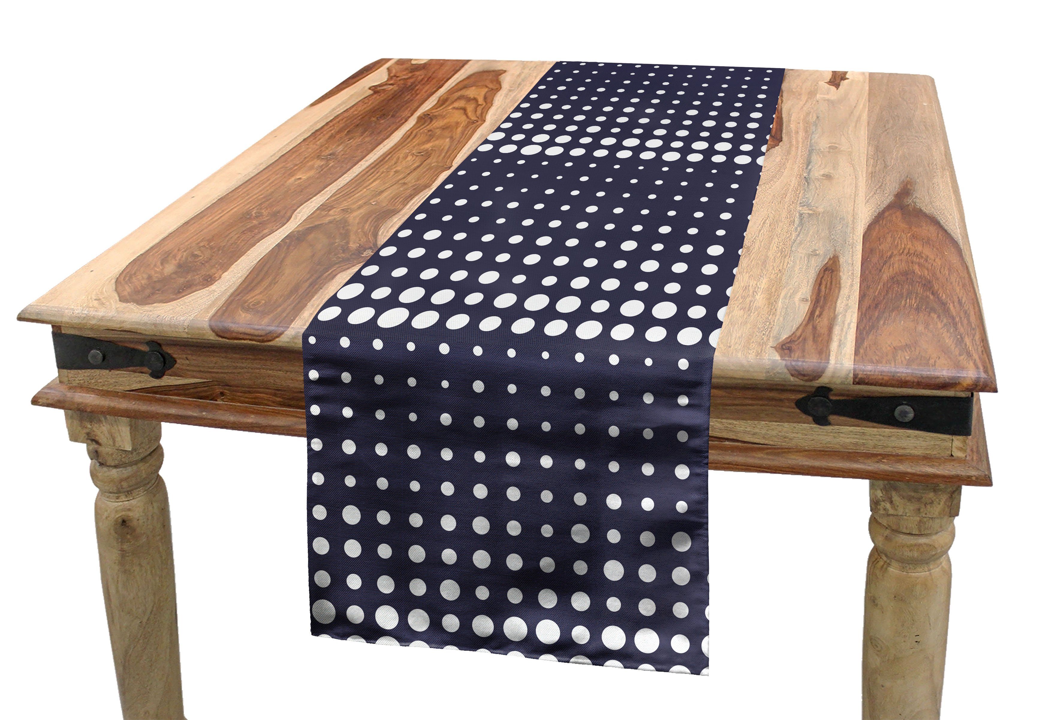 Tischläufer, Flow Rechteckiger Dekorativer Abakuhaus Tischläufer Esszimmer punktierte Pattern Abstrakt Polka Küche