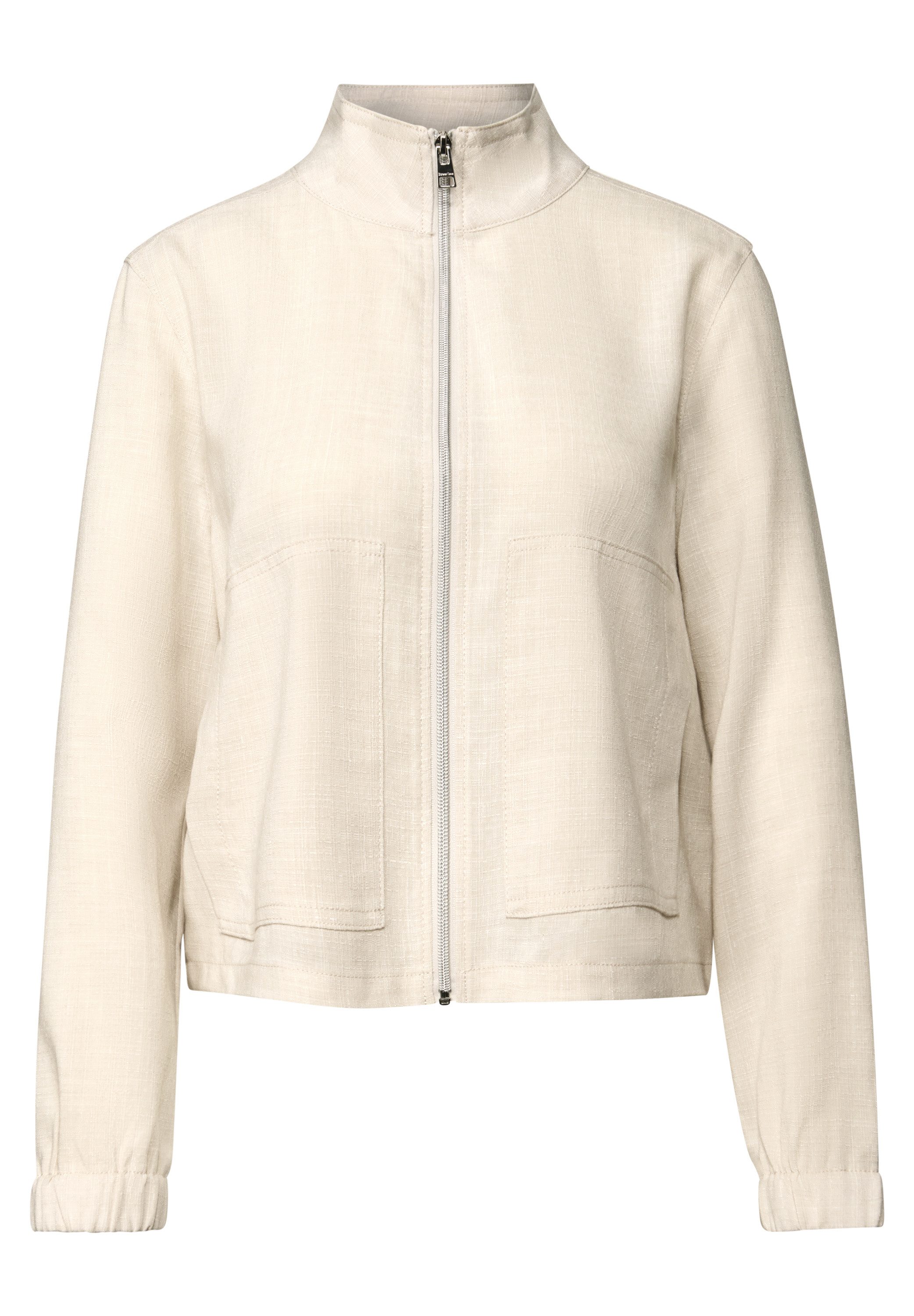 STREET ONE Kurzjacke aus elastischem Materialmix