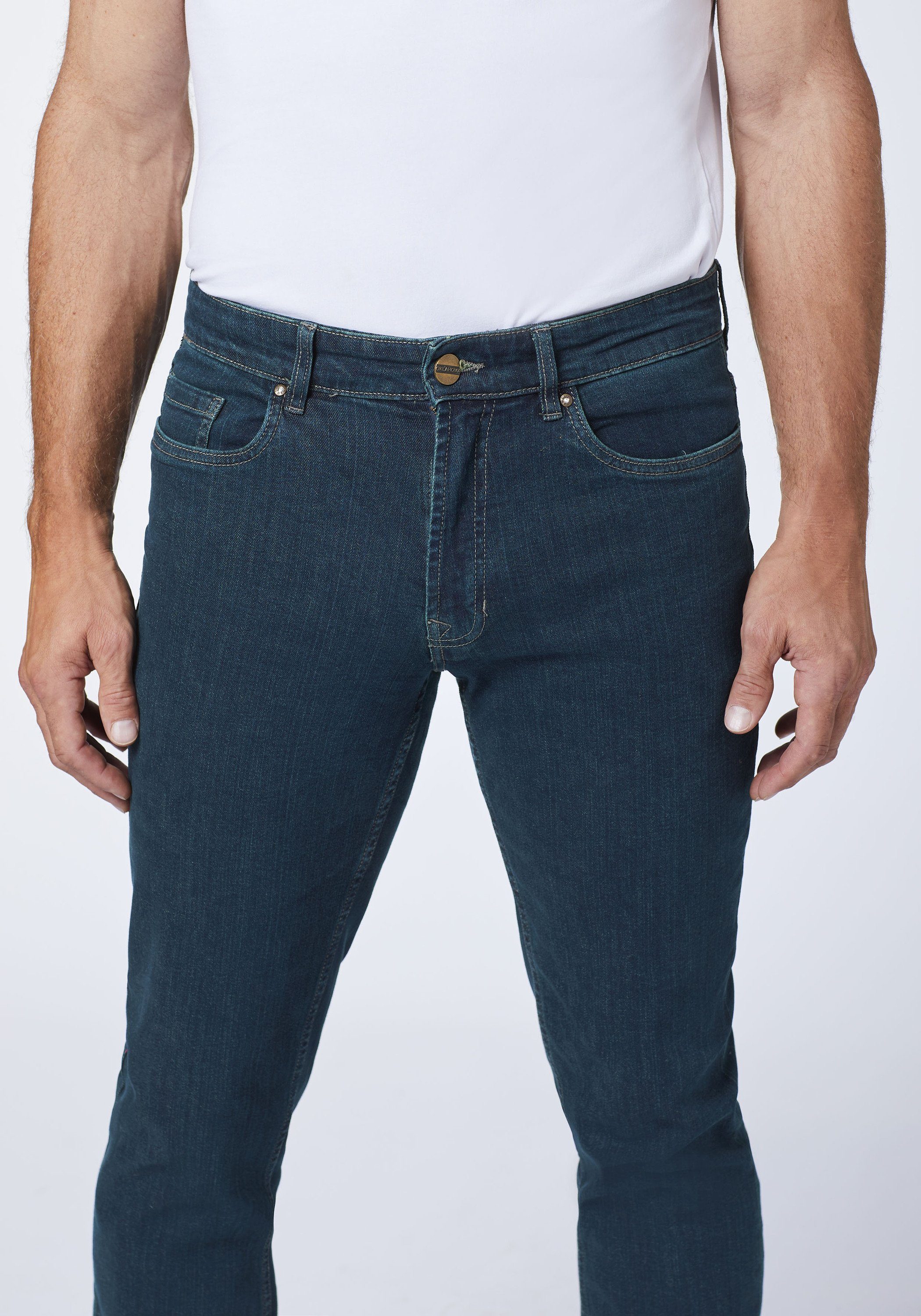 Oklahoma Jeans Straight-Jeans mit Stretchanteil (1-tlg)