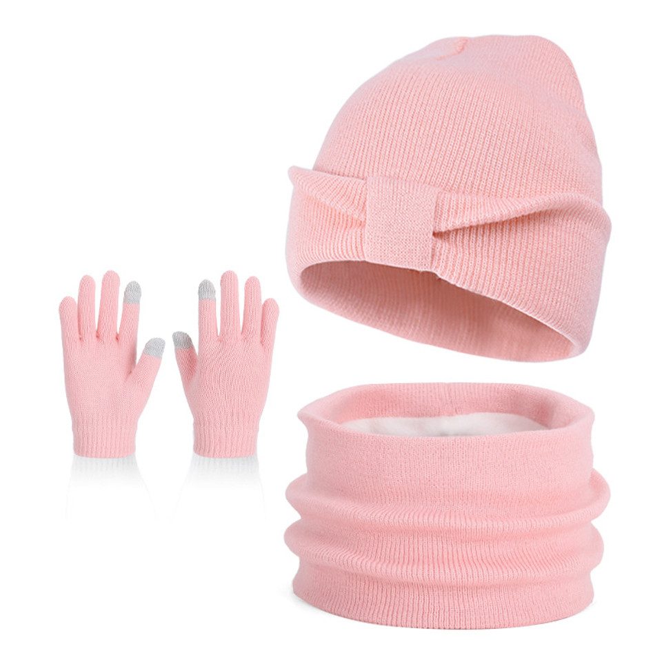 Coonoor Mütze & Schal Kinder Mütze, Handschuhe und Halswärmer Set, geeignet für Jungen und Mädchen im Alter von 3-10 Jahren