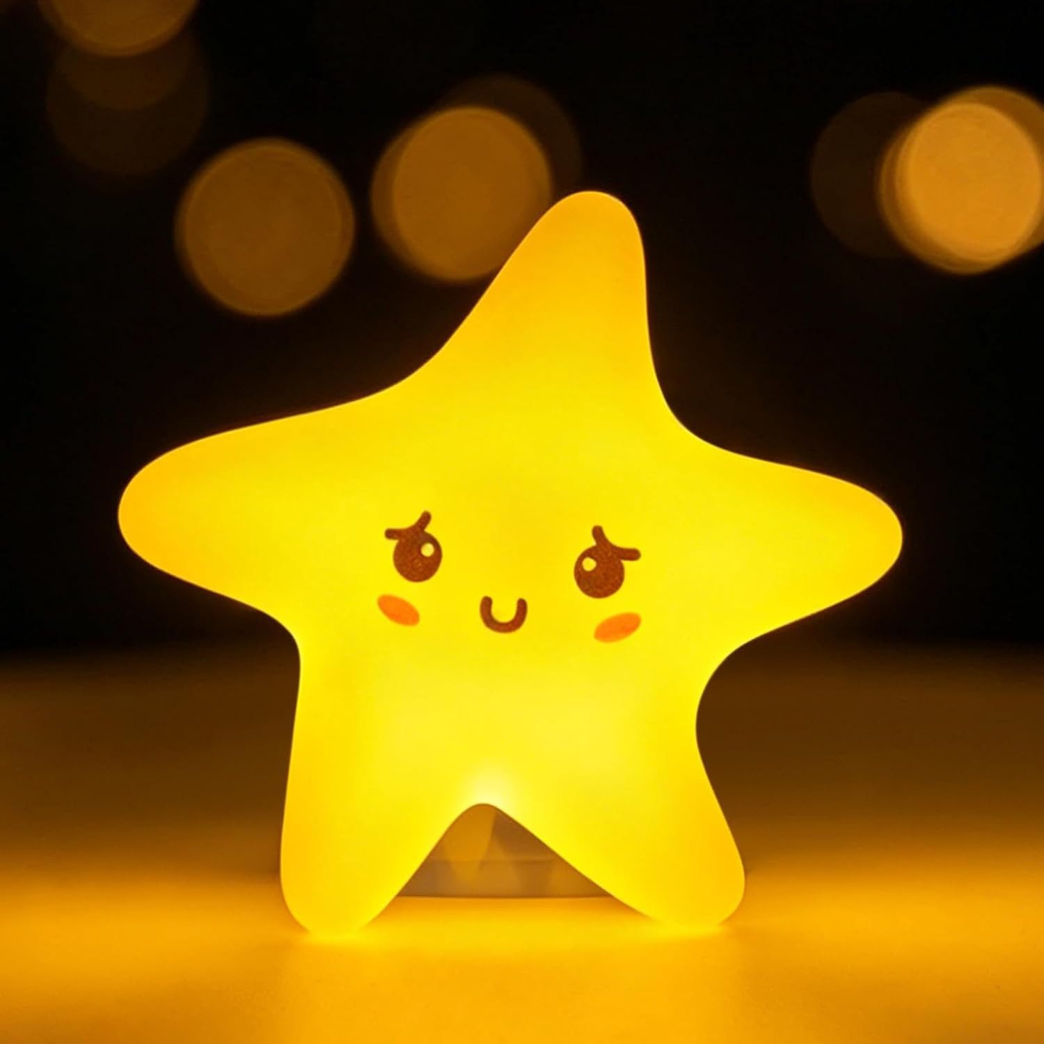 FELIXLEO LED Nachtlicht Suesse Sternenleuchte Star Nachtlicht Silikon USB Aufladbar