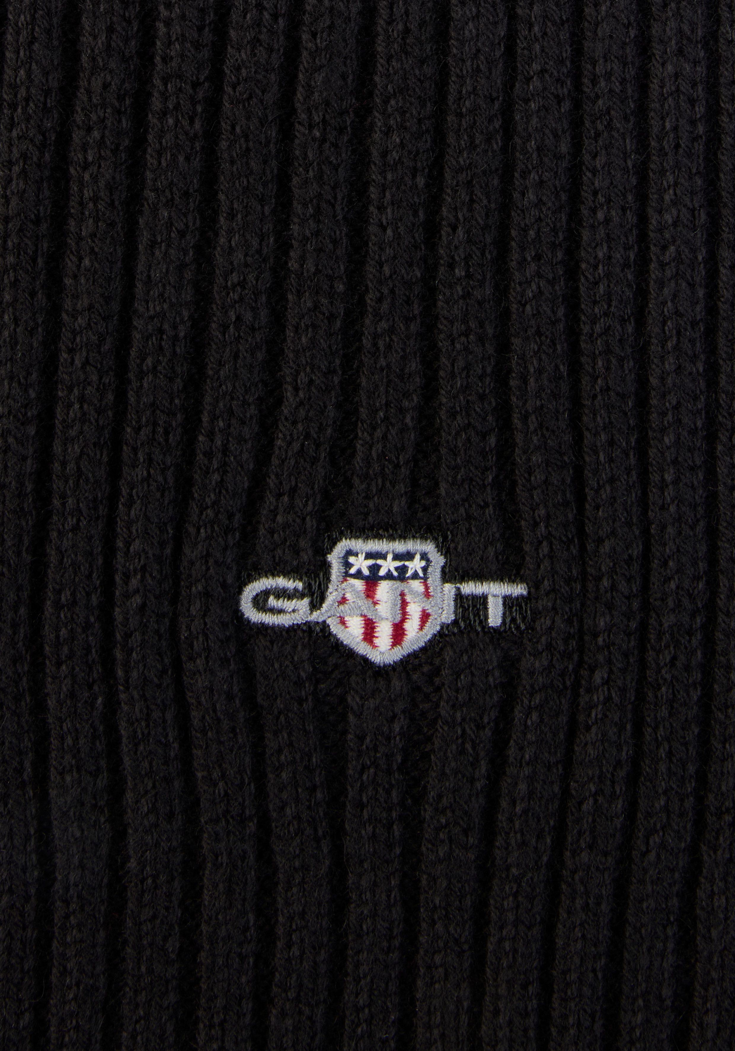 Gant Strickschal COTTON BLEND LOGO günstig online kaufen