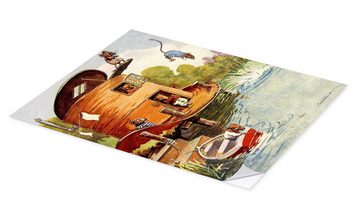 Posterlounge Wandfolie Master Collection, Urlaub bei den Mäusen, Illustration