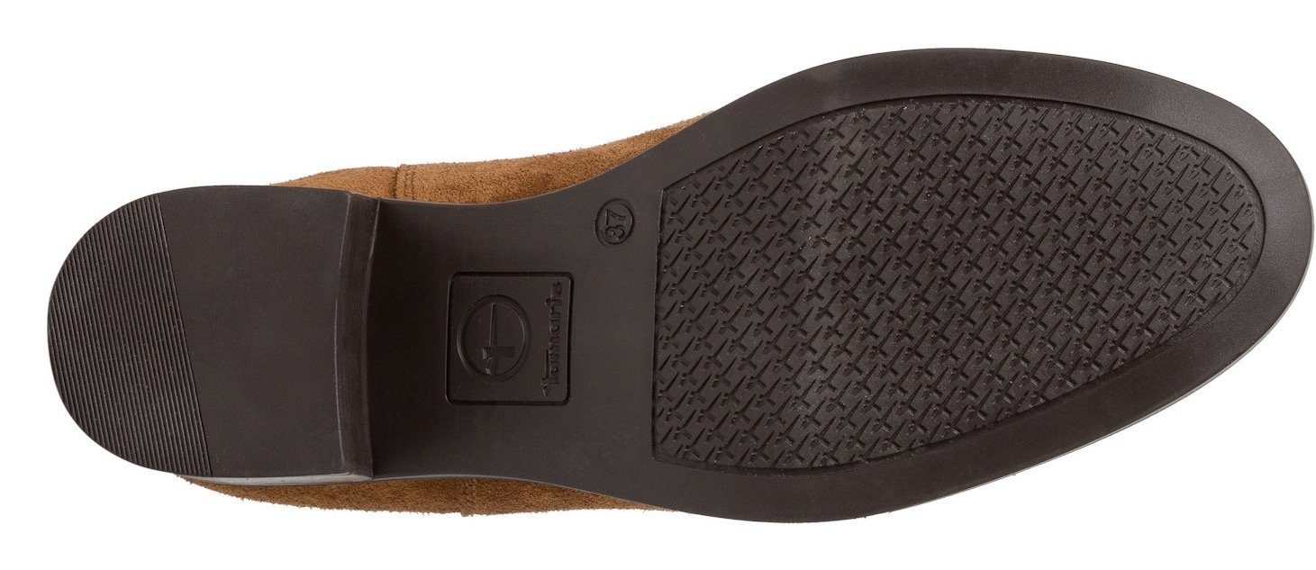Tamaris Chelseaboots Blockabsatz, Stiefelette, Businessschuh in schmaler Form