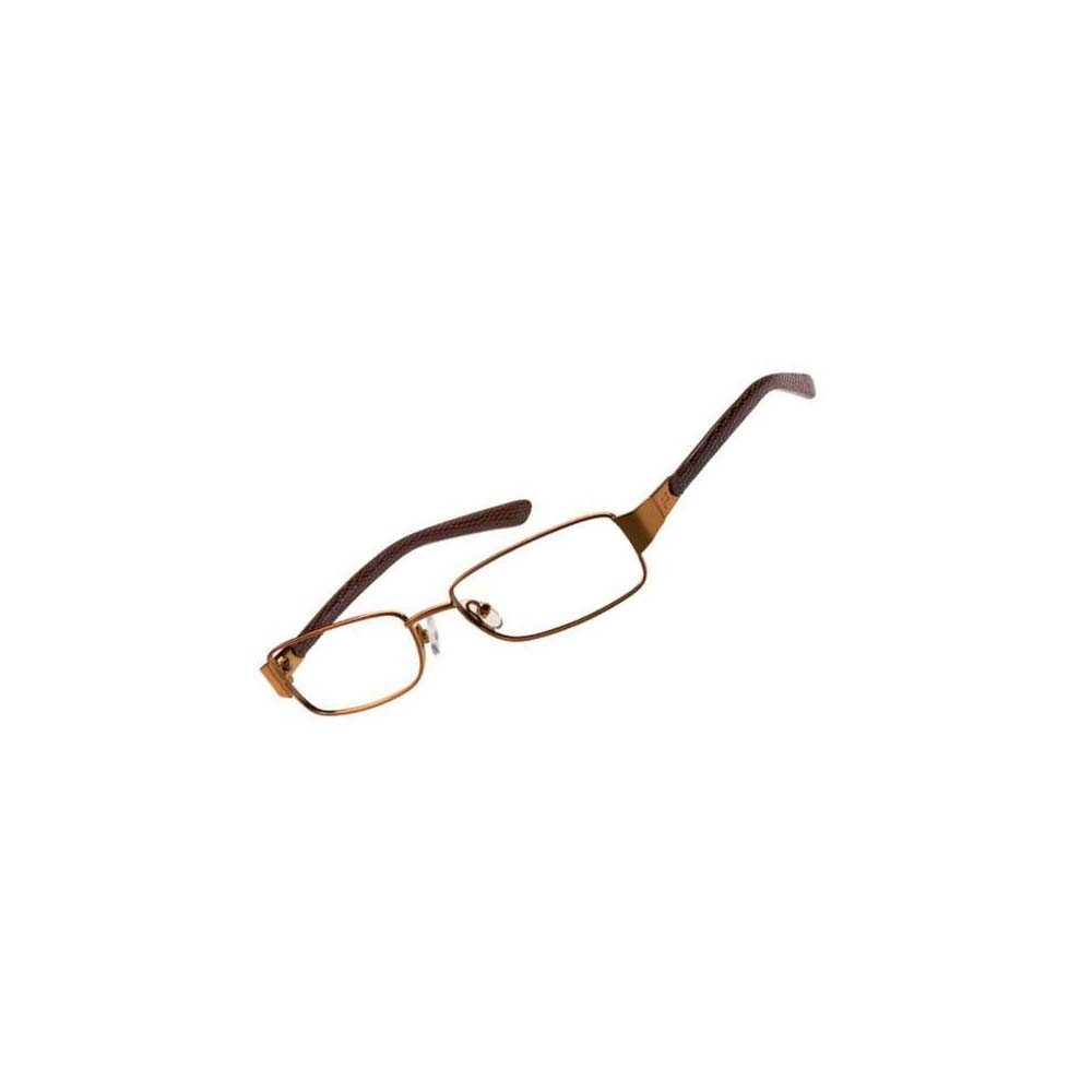 Fossil Brillengestell Korrektionsfassung Brille Metall Orange Braun 52/16/135 - OF1127800, Metall