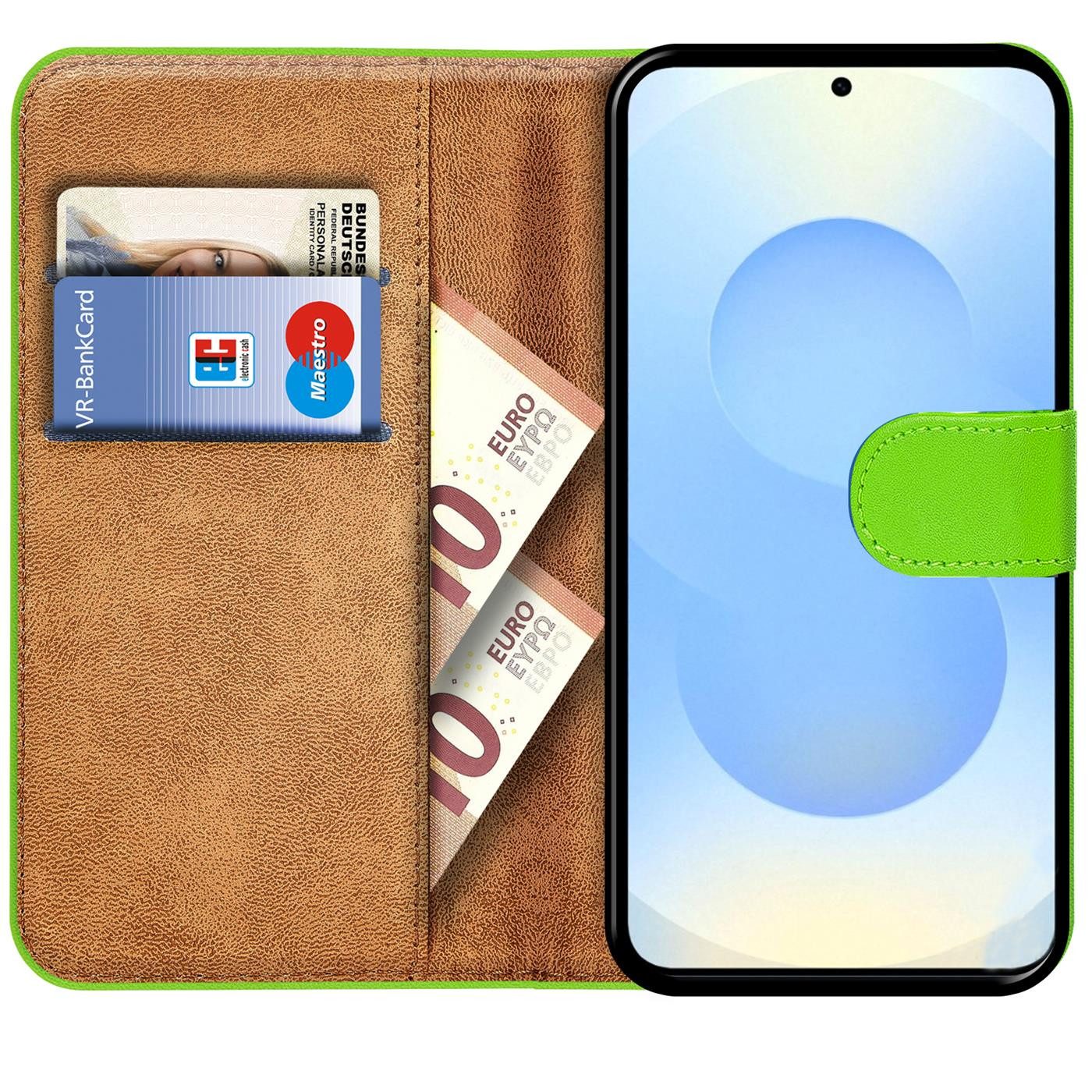CoolGadget Handyhülle Book Case Handy Tasche für Samsung Galaxy S25 FE 6,7 Zoll, Hülle Klapphülle Flip Cover für Samsung S25 FE Schutzhülle stoßfest