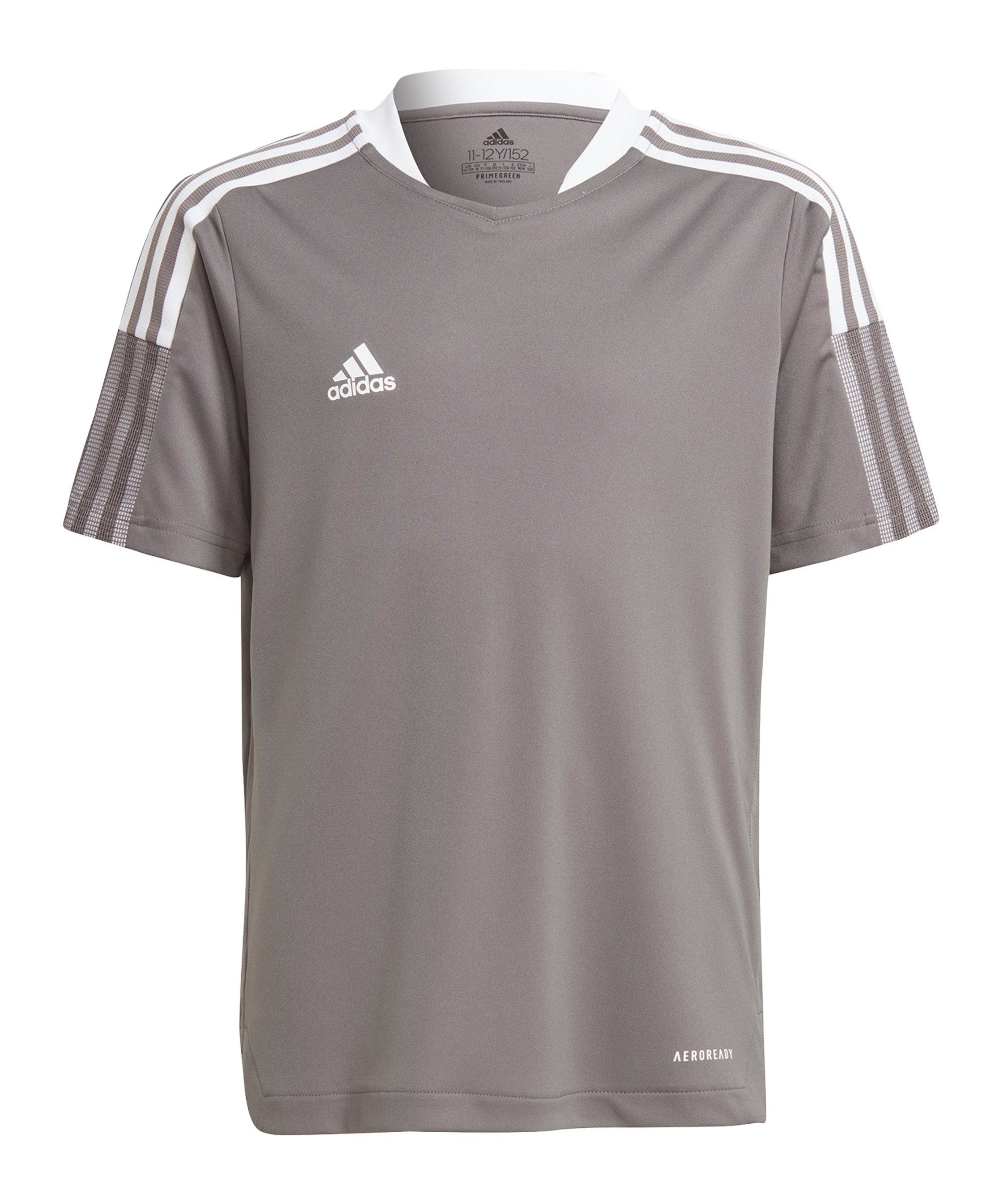 grau Kids Fußballtrikot Performance 21 Tiro Trainingsshirt adidas