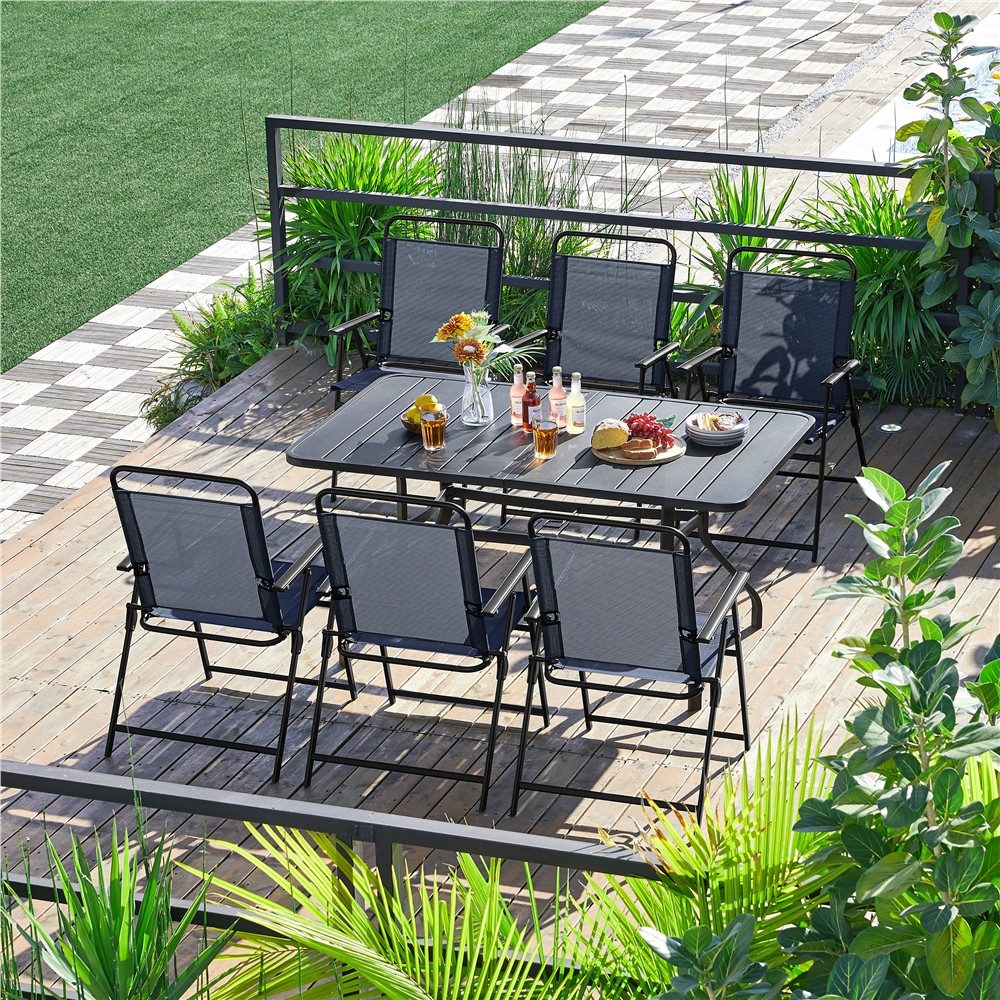 Yaheetech Klappstuhl (2 St), Gartenstuhl Klappsessel günstig online kaufen