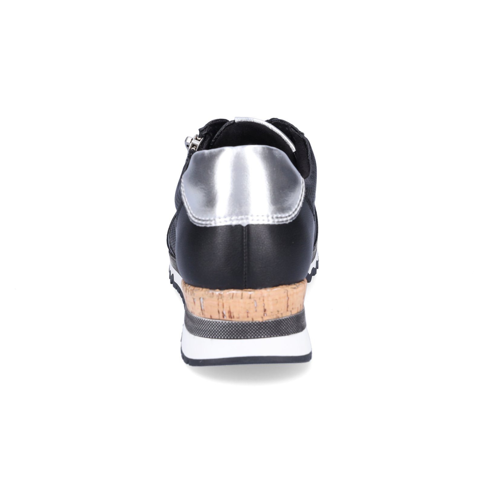MARCO TOZZI Damen Sneaker Mit Lederanteil - Flache Freizeitschuhe Mit Feel-me-Sohle Und Austauschbarem Fußbett