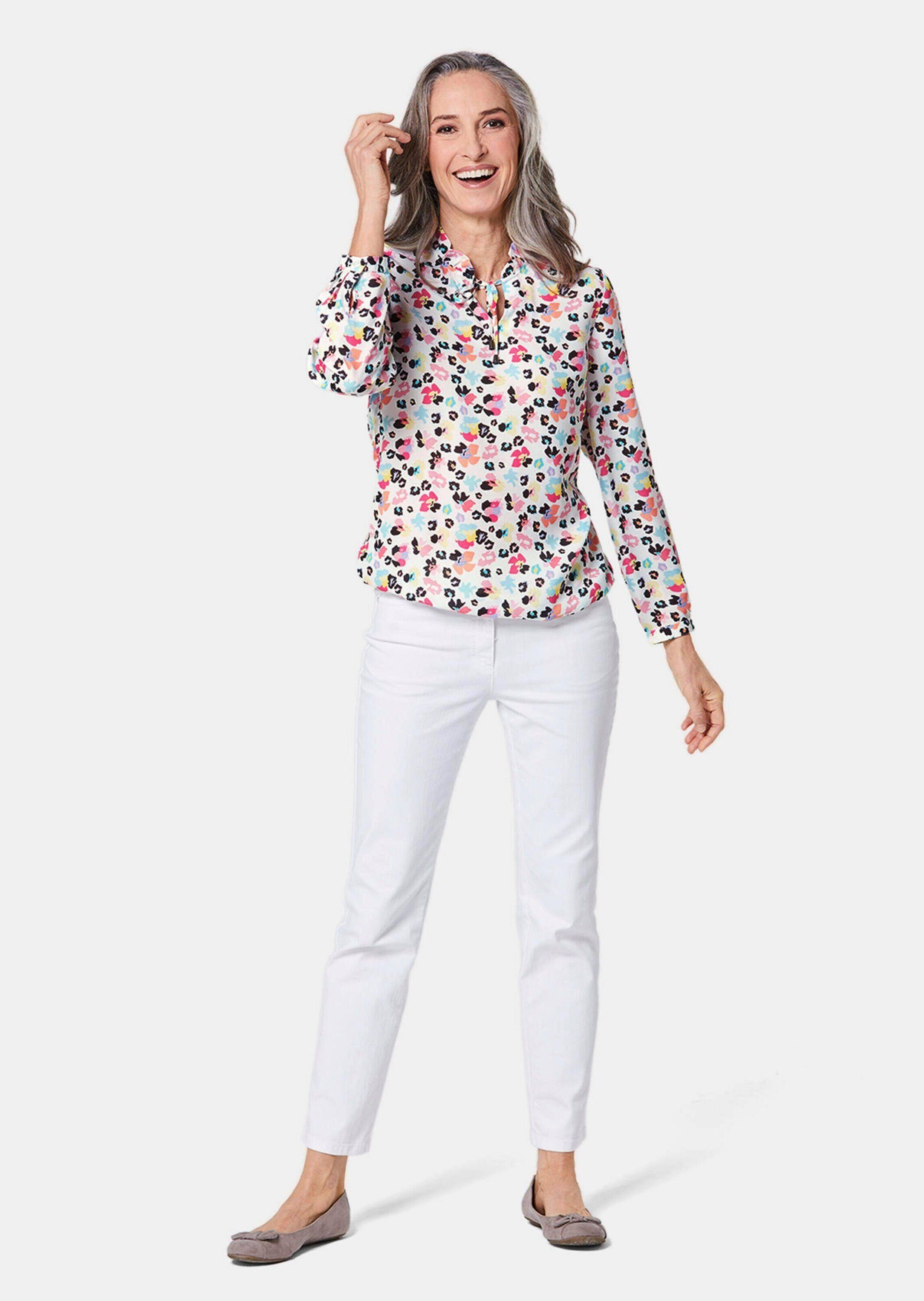 GOLDNER Langarmbluse Zeitlose Bluse mit einzigartigem günstig online kaufen