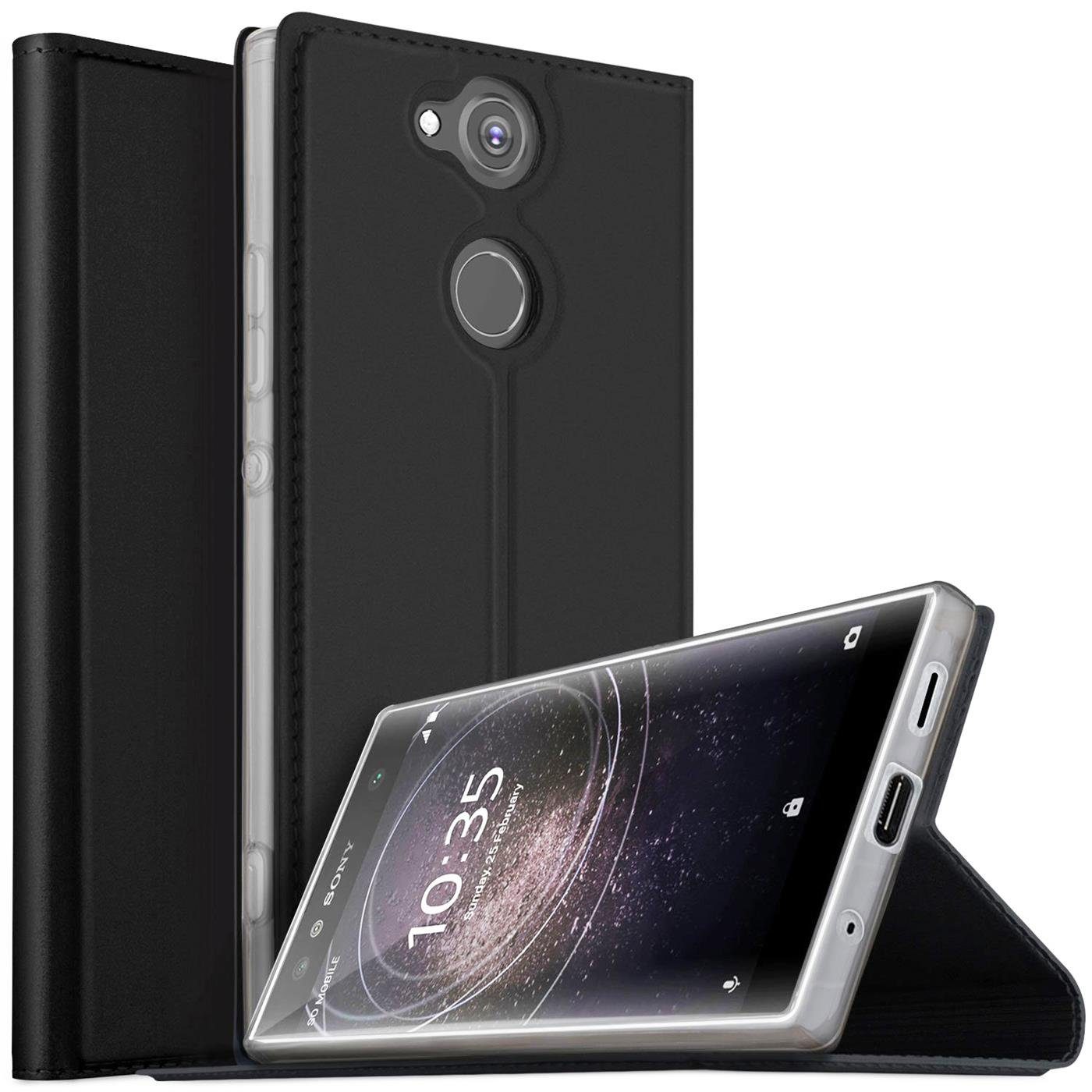 CoolGadget Handyhülle Magnet Case Handy Tasche für Sony Xperia XA2 5,2 Zoll, Hülle Klapphülle Ultra Slim Flip Cover für Sony XA2 Schutzhülle