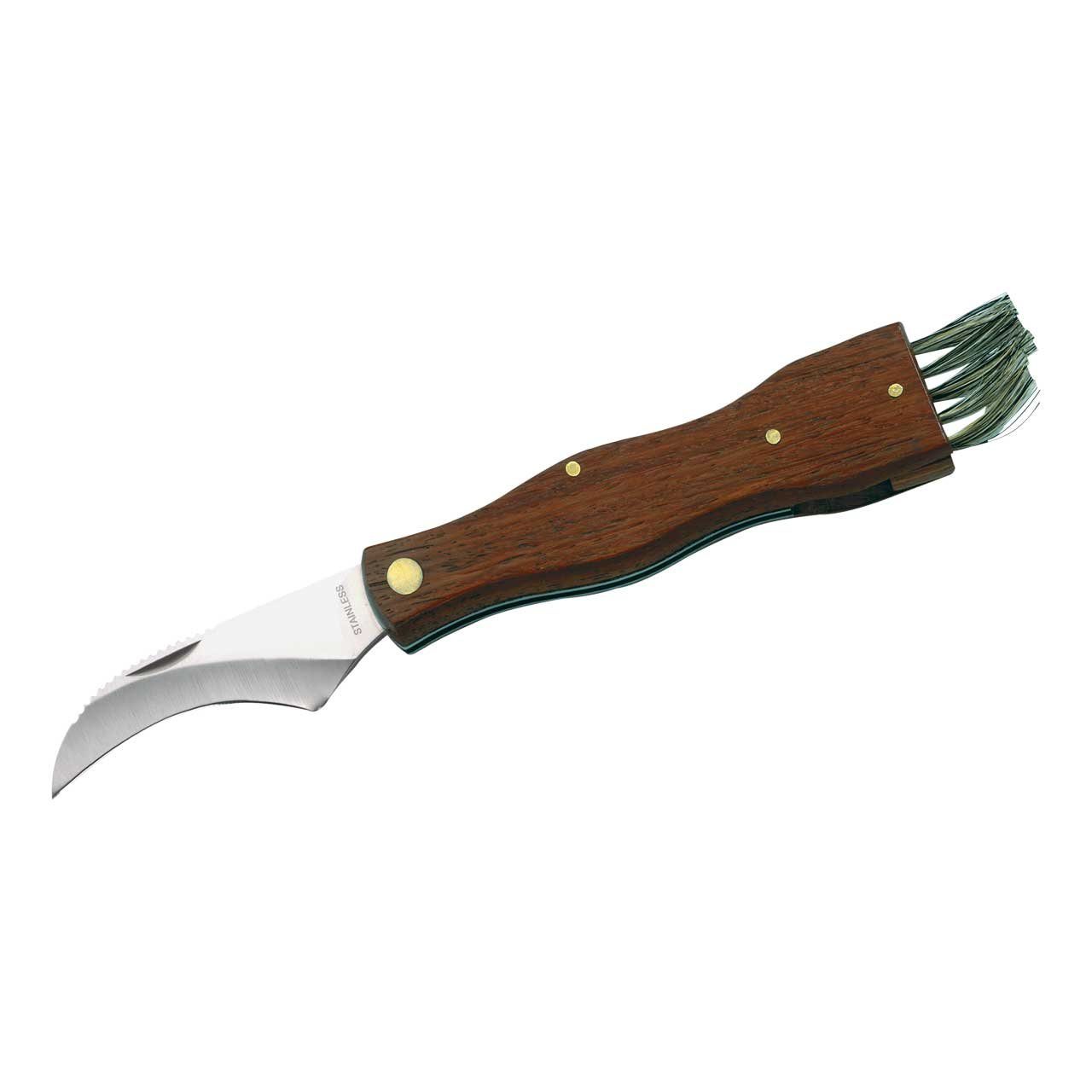 Herbertz Сумкиmesser Herbertz 211111 Pilzmesser Messer mit Holz Heft und Bürste Klinge 7 cm