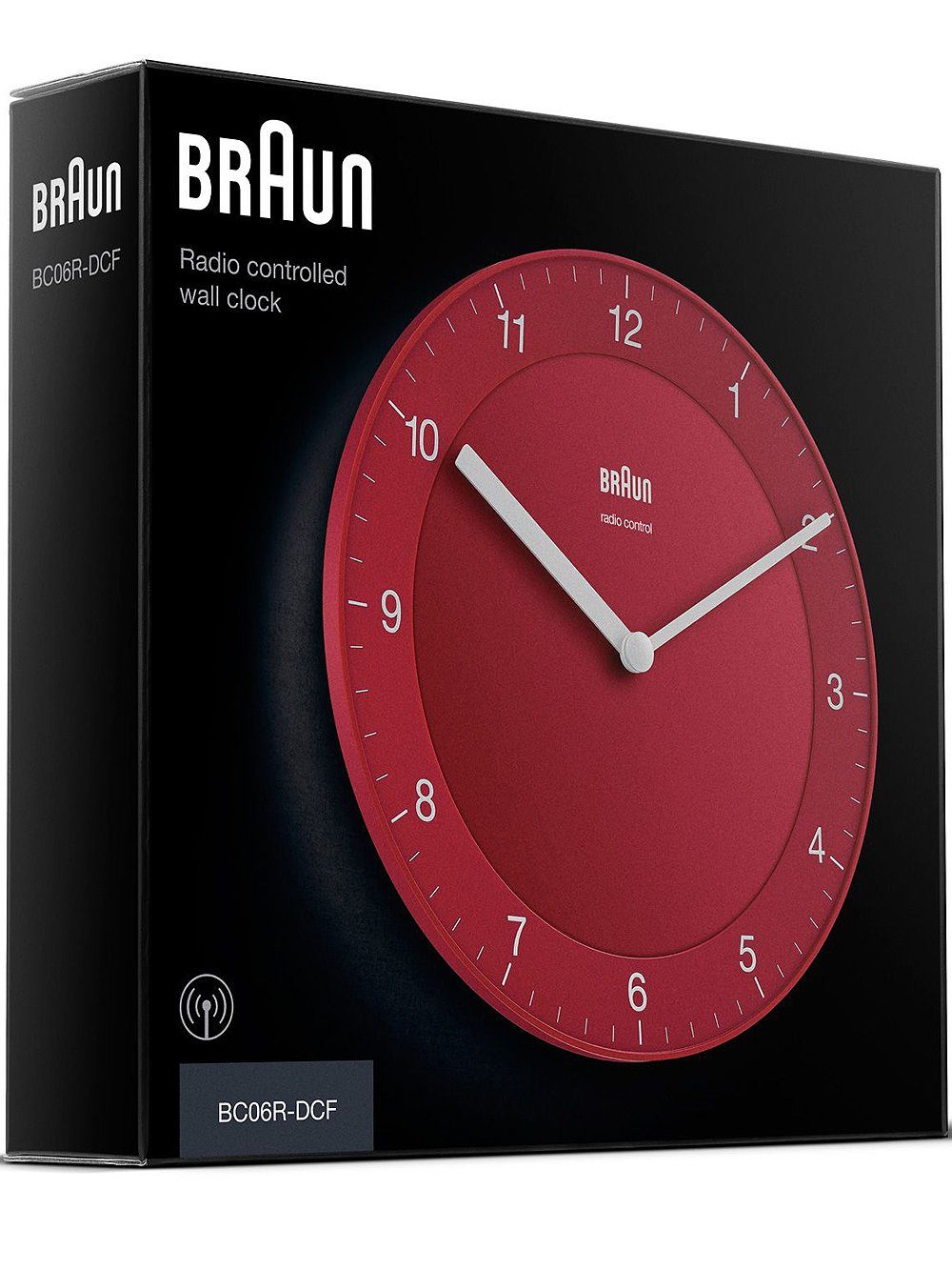 Braun Wanduhr Braun BC06R-DCF Klassik Funkwanduhr