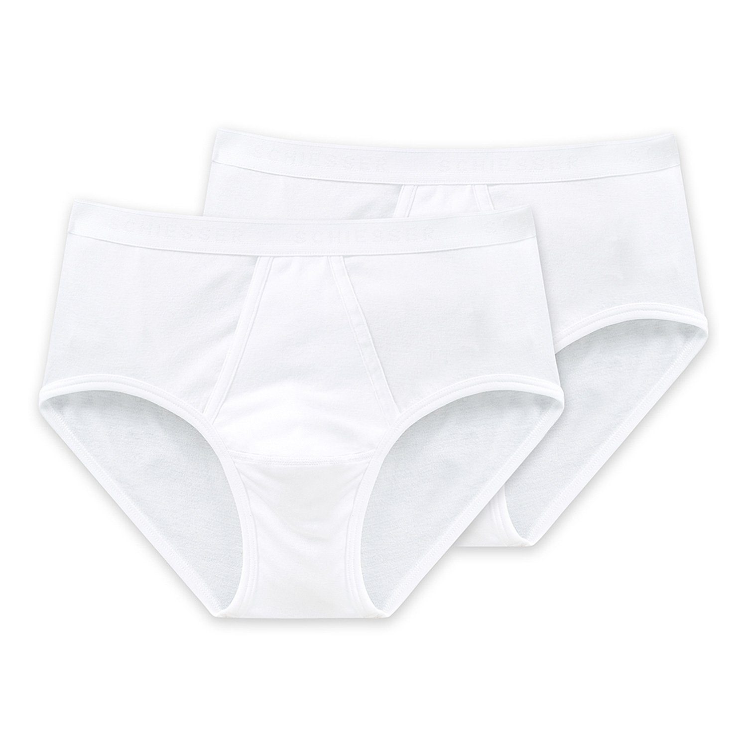 preisvergleichsanalysen Schiesser Slip Original Classics Feinripp (100) 4-St., Baumwolle (Spar-Pack, Weiß Sportslip reine - 4er-Pack) Unterhose Herren Eingriff mit