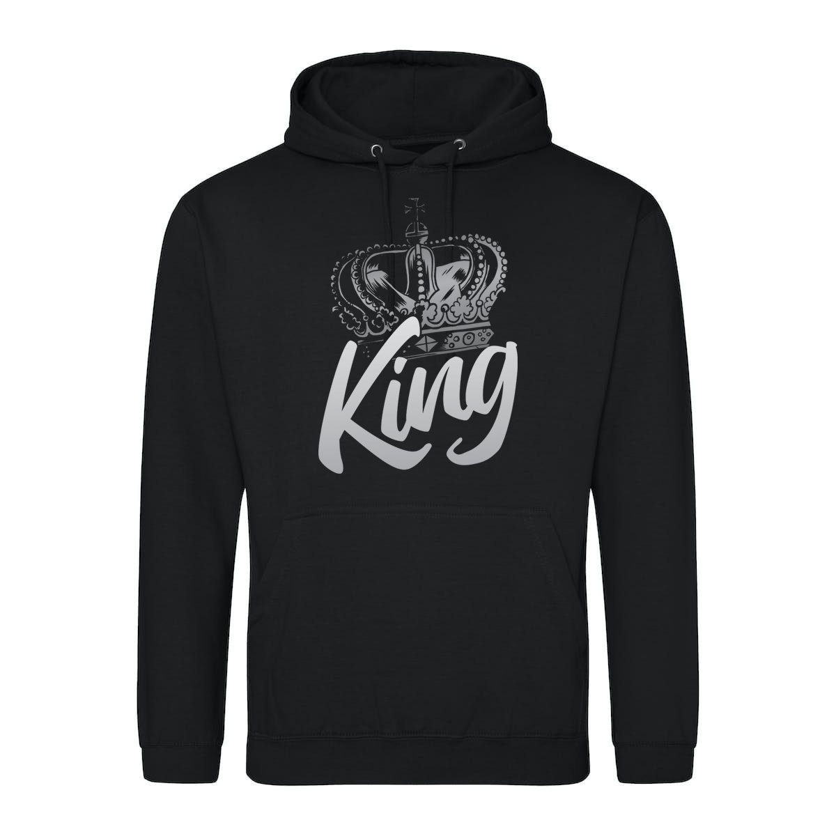 Kapuzenpullover König Krone Herren Hoodie Pullover