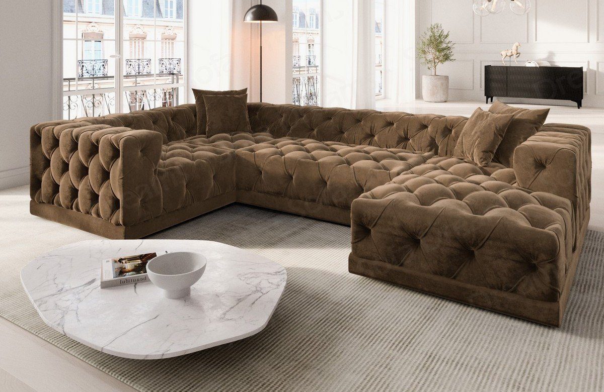 Sofa Dreams Wohnlandschaft Designer Stoff Sofa günstig online kaufen