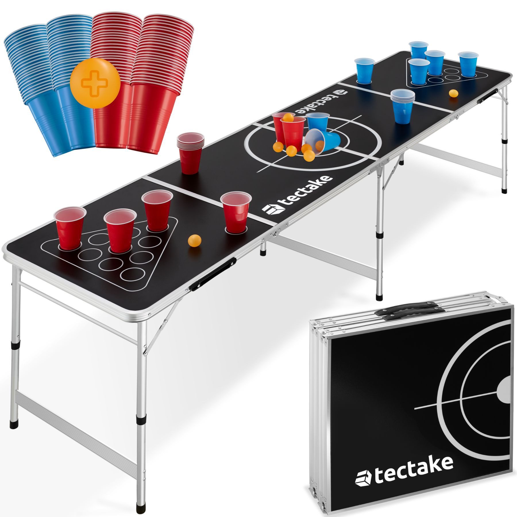 tectake Spieltisch Bierpong-Tisch, aus Aluminium günstig online kaufen