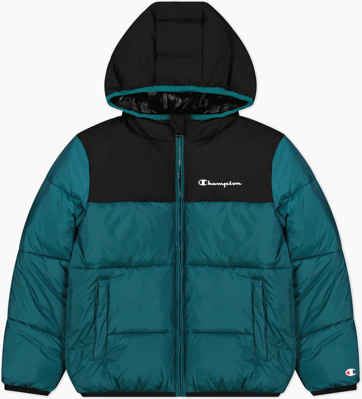 Champion Winterjacke Hooded Jacket GS549 TEL/NBK