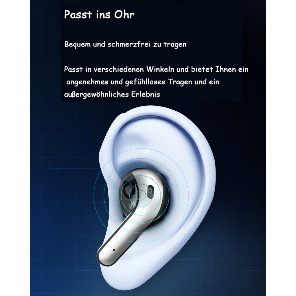 In Mikrofon Bluetooth-Kopfhörer Kopfhörer, Mit Wireless GelldG Kopfhörer Ear Kabellose