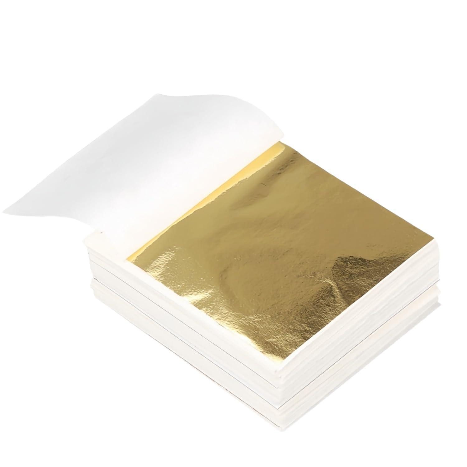 LuxusKollektion Bastelfilz Blattgold 100St 8x8.5cm imitation
