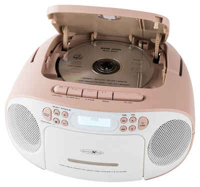 Reflexion RCR2260DAB Boombox (Digitalradio (DAB), 20,00 W, mit DAB+ und UKW Radio, Kassette, CD/MP3, USB und AUX-IN, LCD-Display, Kopfhörer-Anschluss)