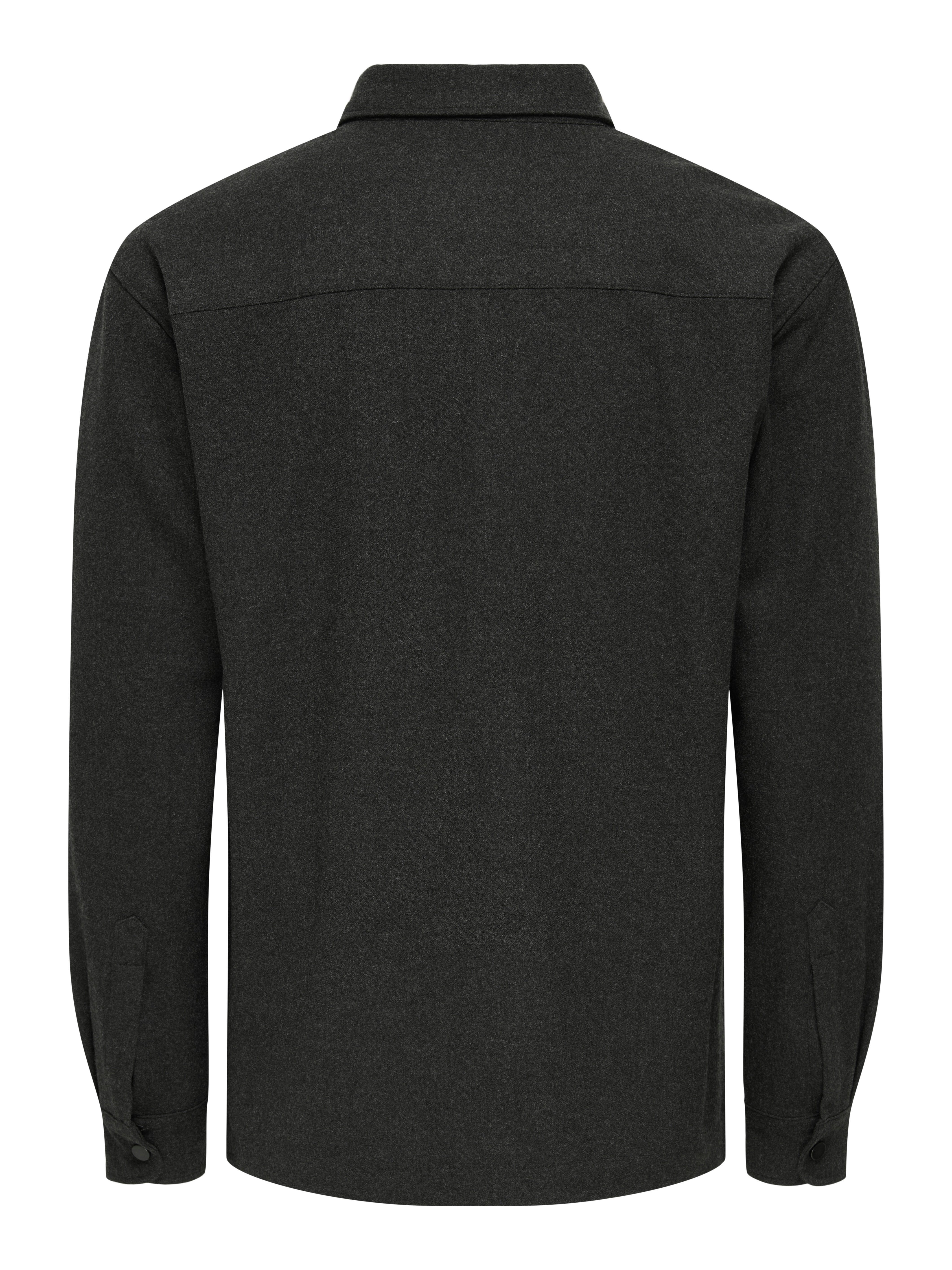 ONLY & SONS Langarmhemd ONSMARK BRUSHED 0353 OVERSHIRT Materialmix, regular fit