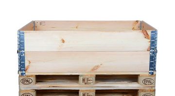 Spetebo Hochbeet Holz Hochbeetrahmen stapelbar - 120 x 80 cm (Packung, 1 tlg), Hochbeet Stecksystem erweiterbar