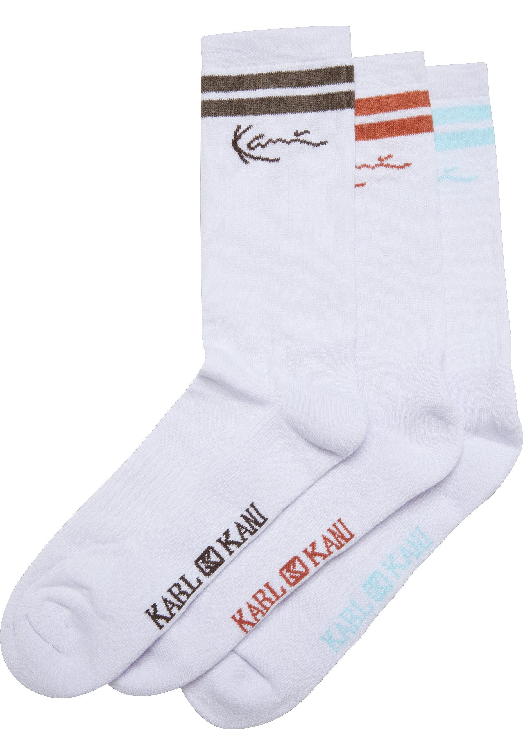 Karl Kani Basicsocken Karl Kani Karl Kani Signature Striped 3 Pack Socks (1-Paar)